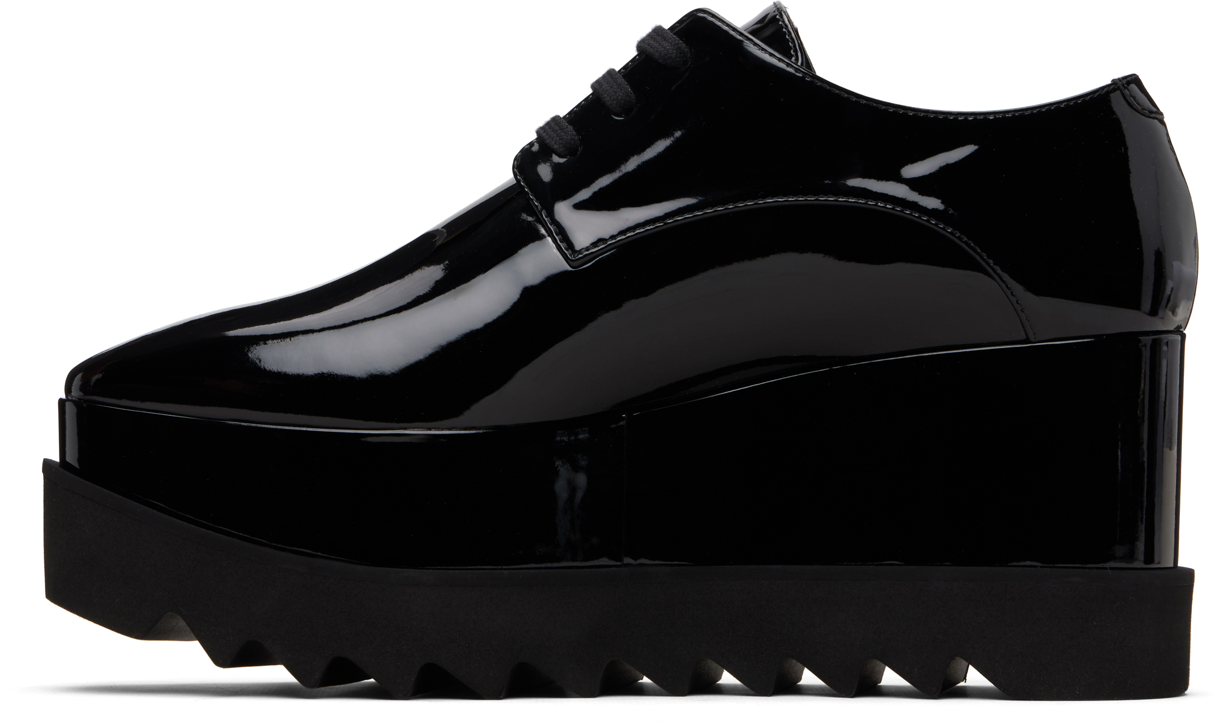 Stella Mccartney Black Limited Edition Elyse Monochrome Platform Derbys In Black