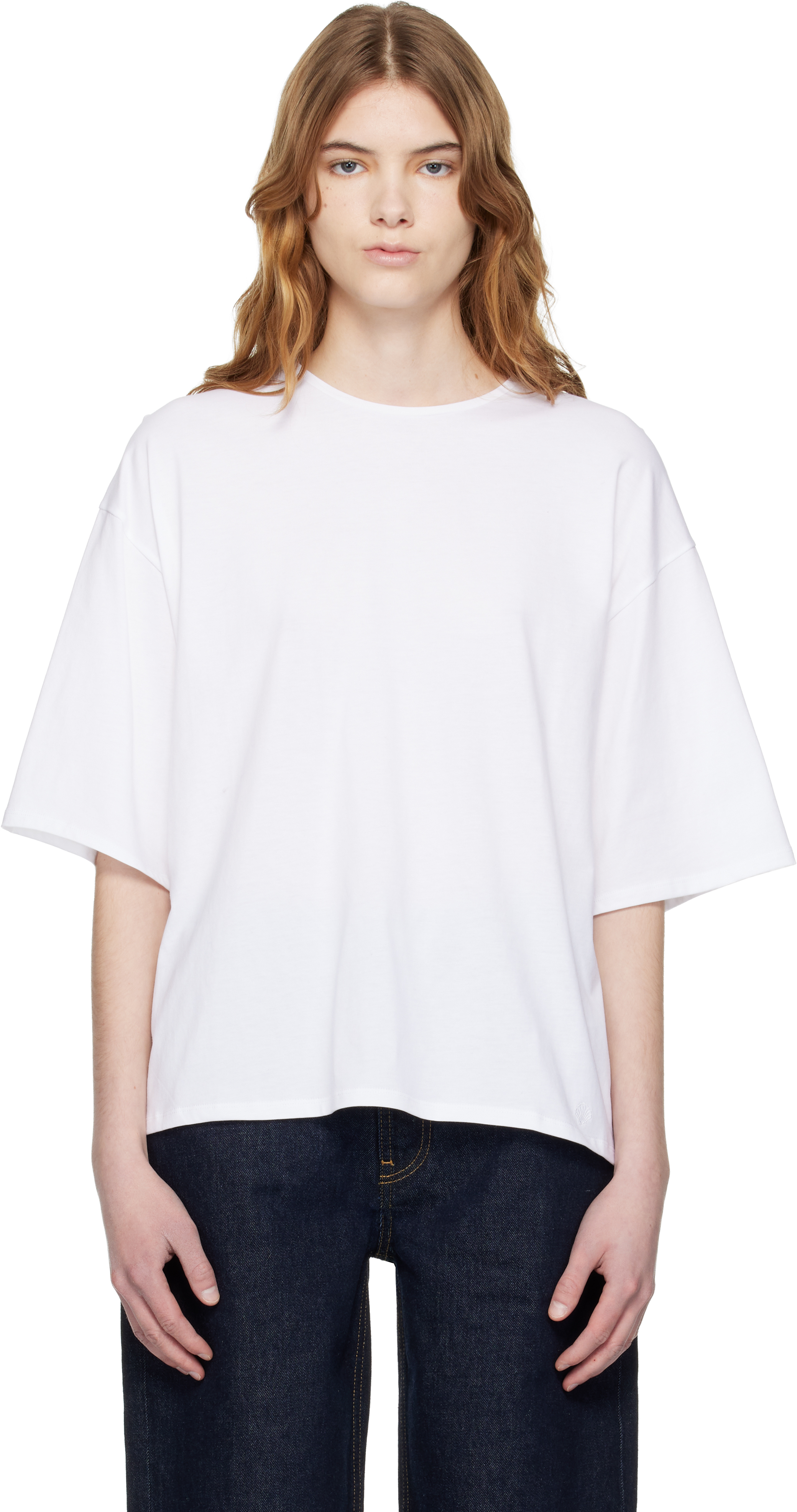 Loulou de Saison: White Osis Oversized T-shirt | SSENSE