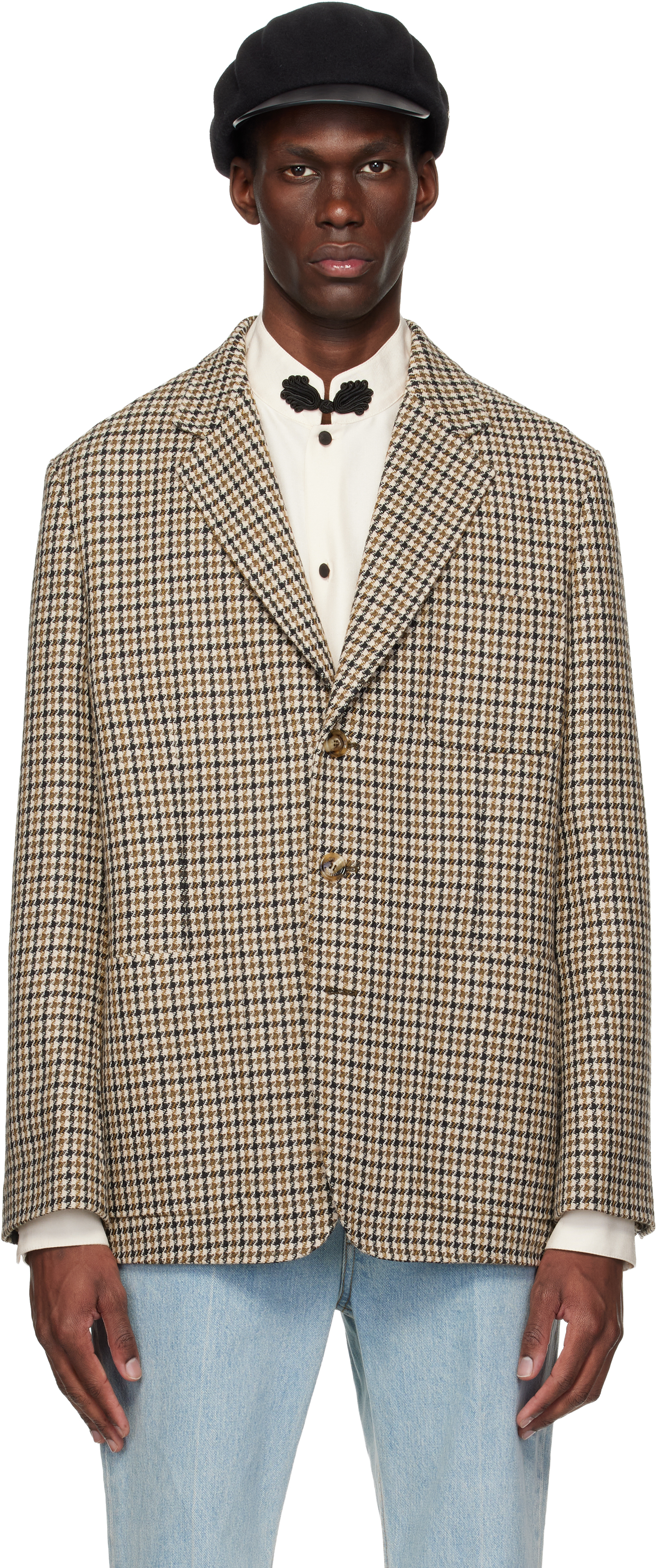 valentino garavaniジャケットスーツ ベージュ 46 ベルト付き Valentinoのベージュ シングルジャケットがセール中