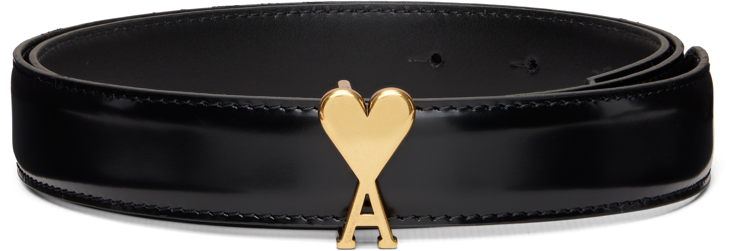 AMI PARIS(アミパリス) AMI DE COEUR ベルト AMI Paris Ami De Coeur Belt 25mm Black