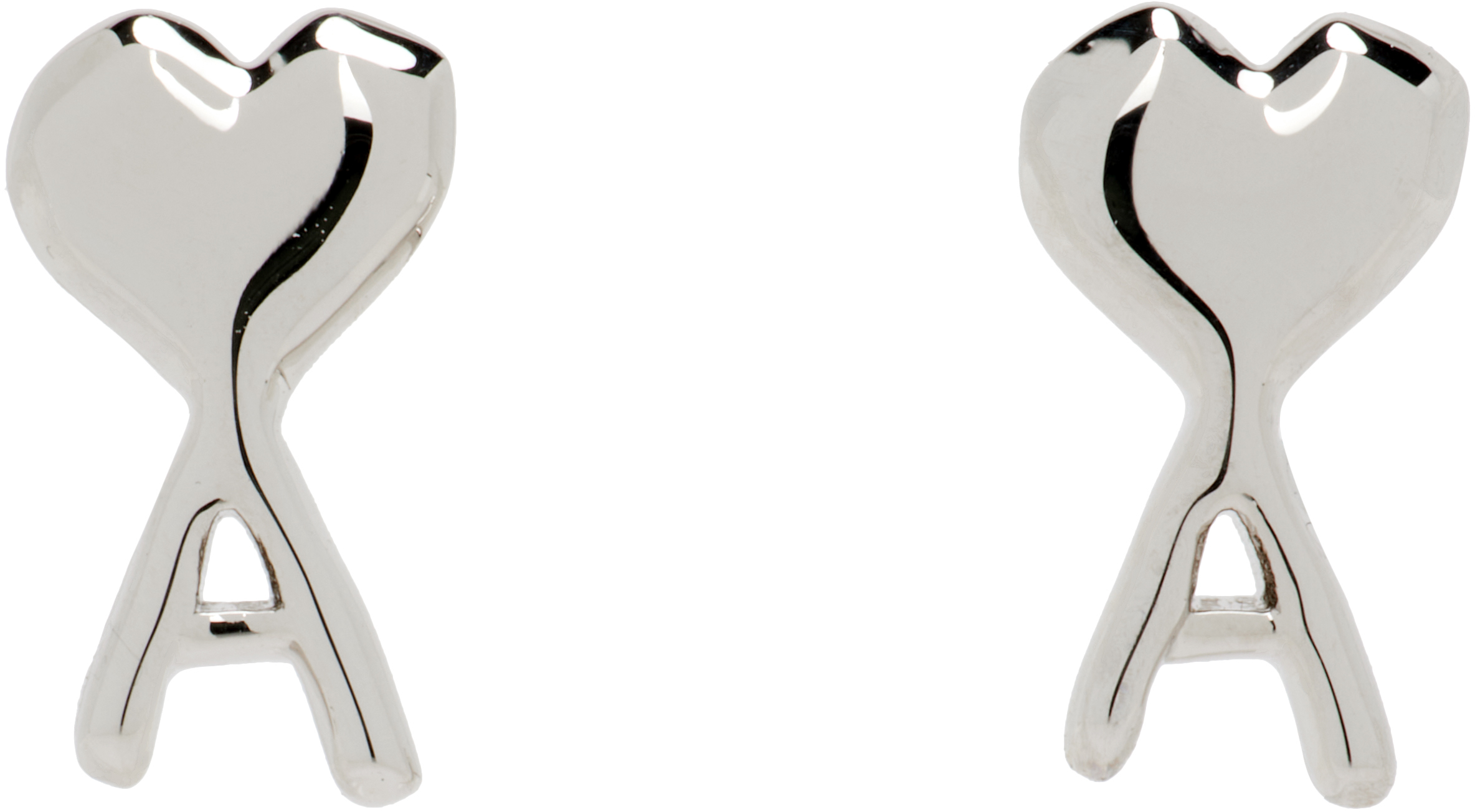 Ami de Coeur Hammered Earrings by AMI Paris on Sale