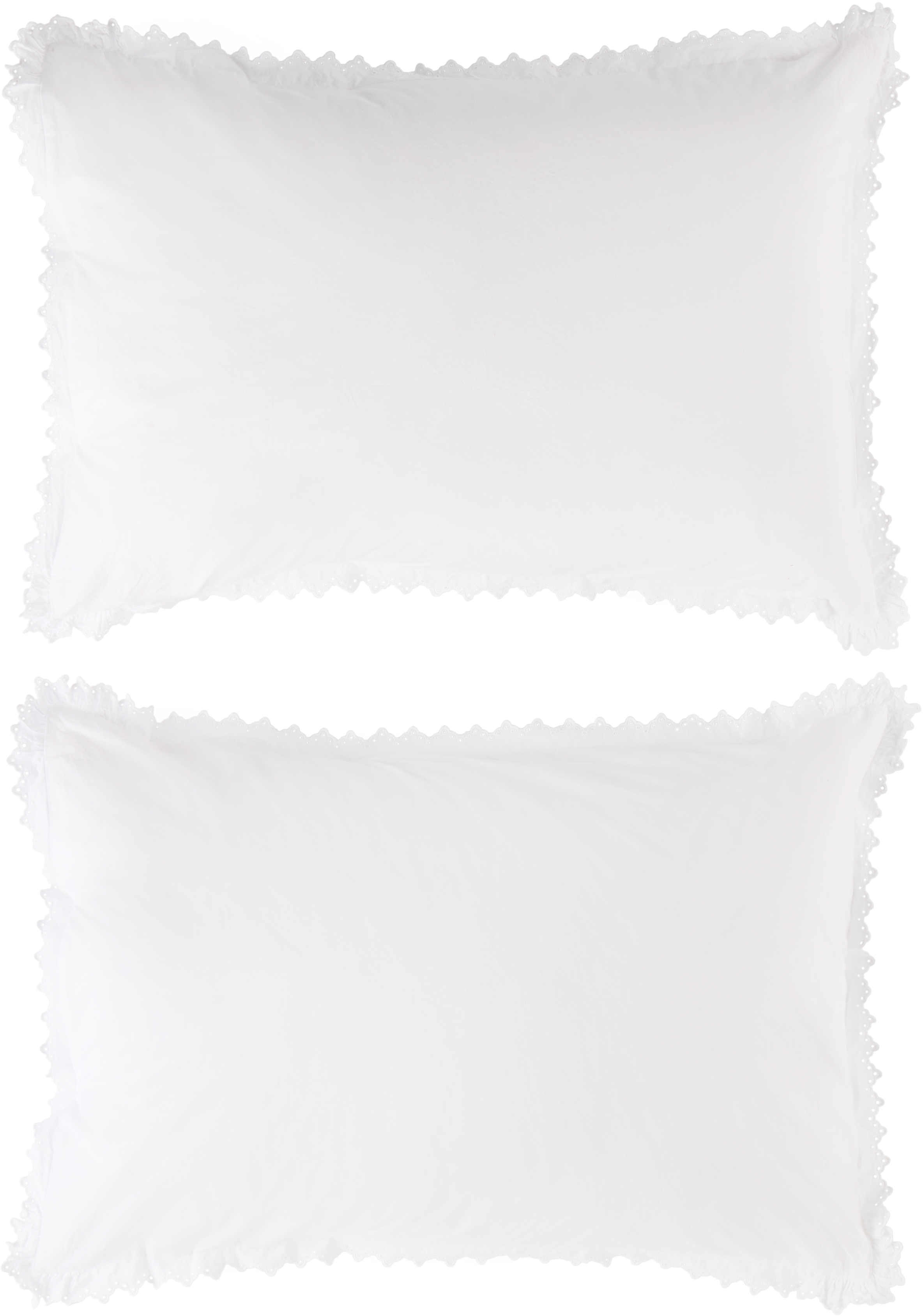 Two-Pack White Anaïs Pillow Shams by Tekla on Sale