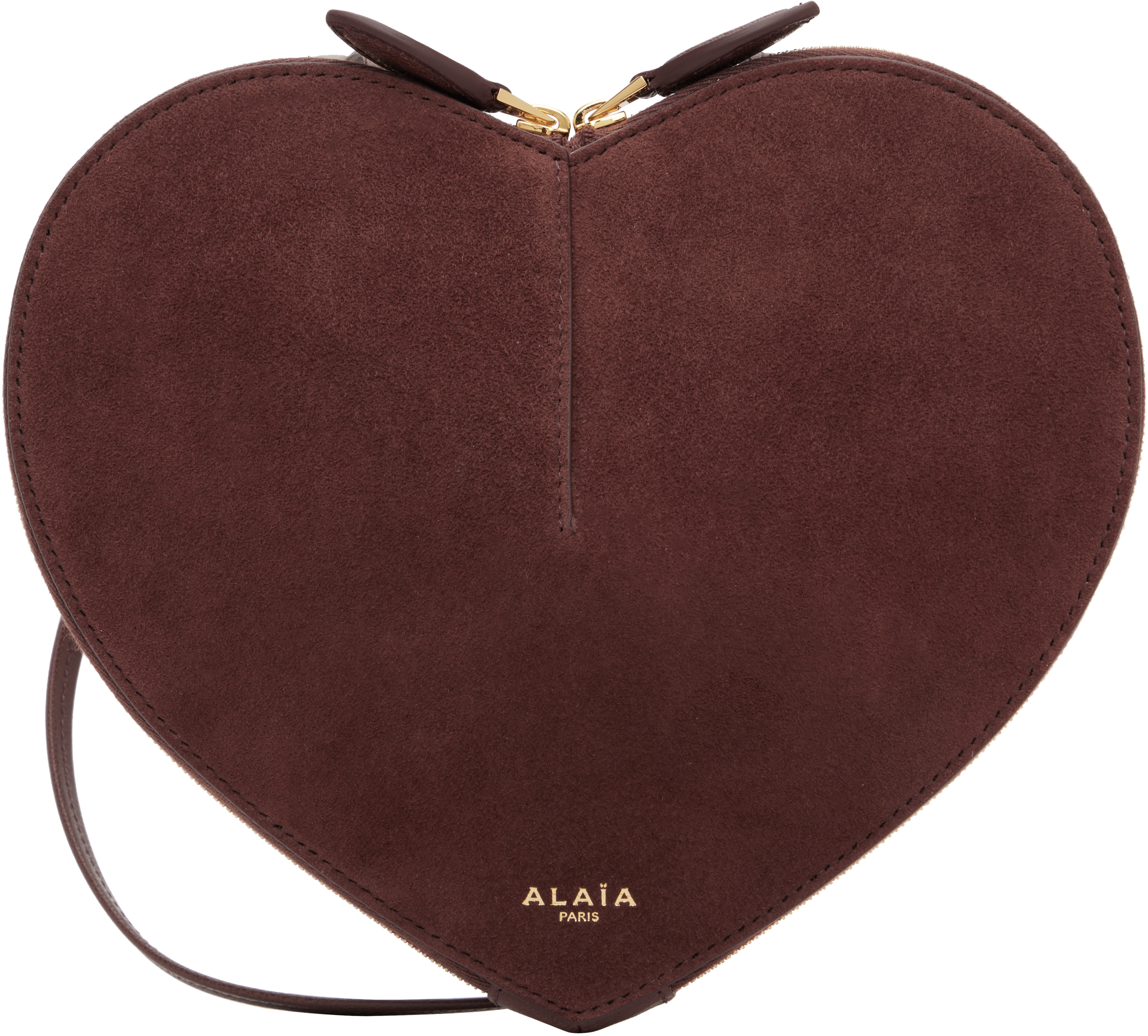ALAÏA Brown 'Le Coeur' Bi-Material Bag