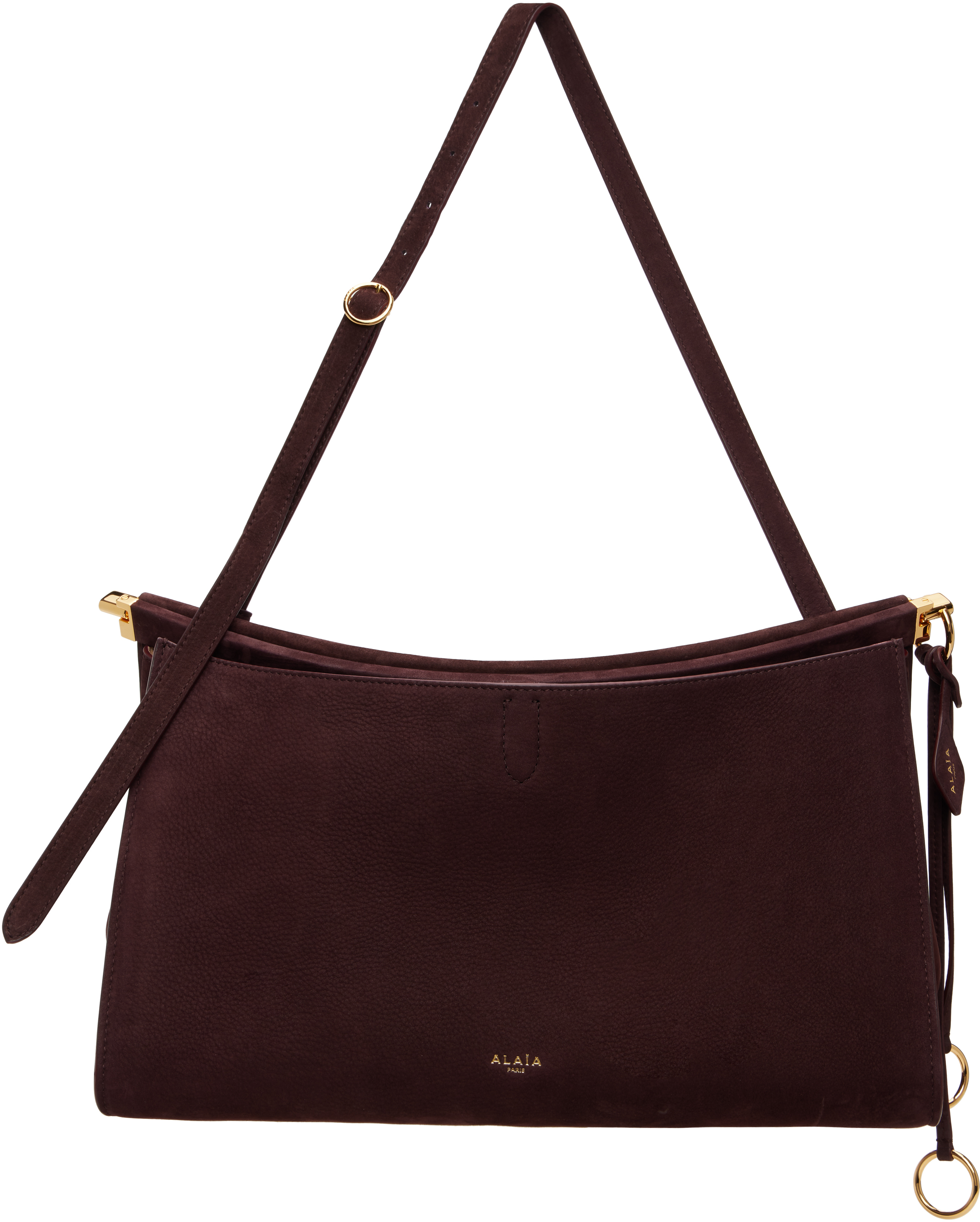 ALAÏA Burgundy 'Le Click' Pocket 35 Bag