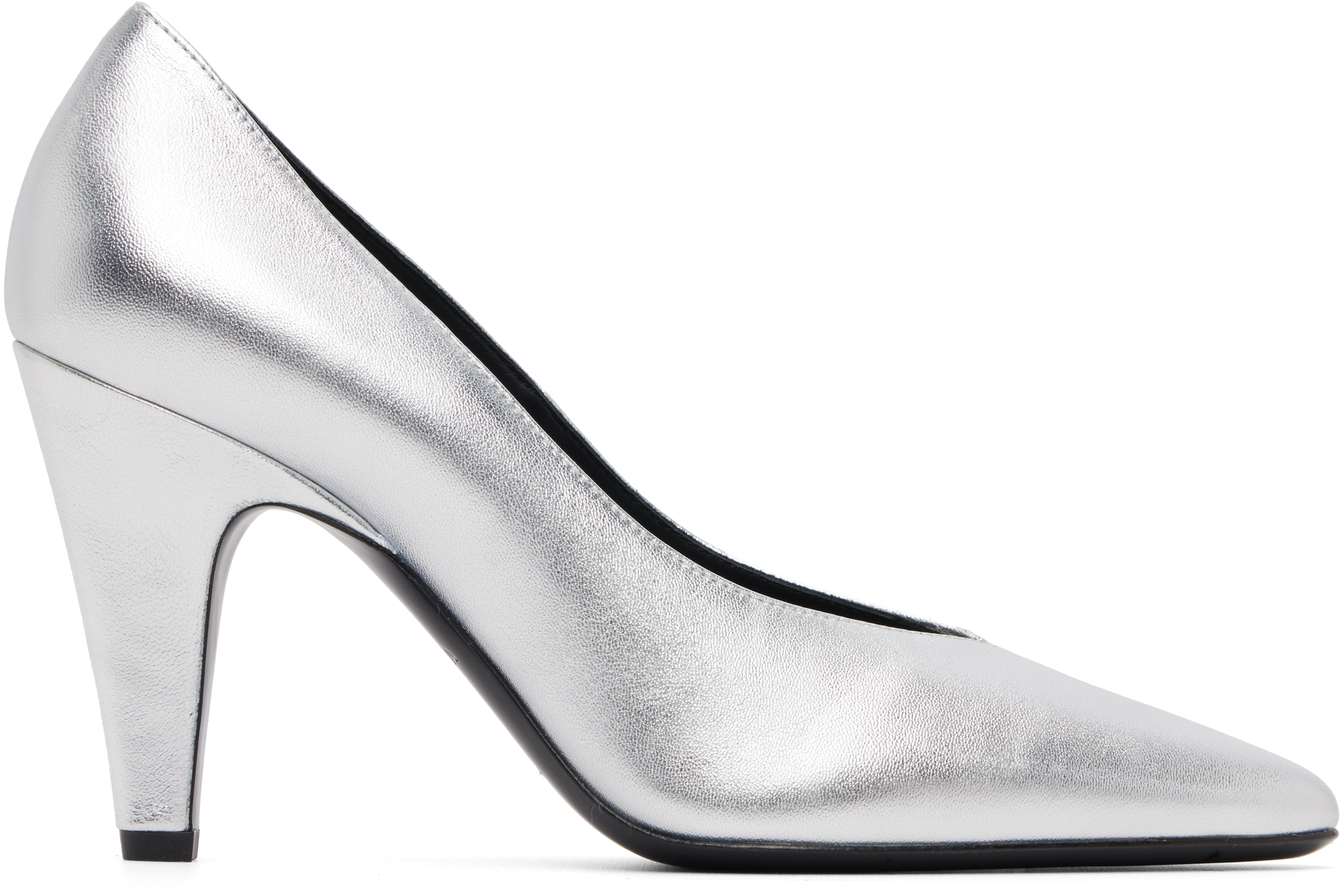 ALAÏA Silver Cone Heels