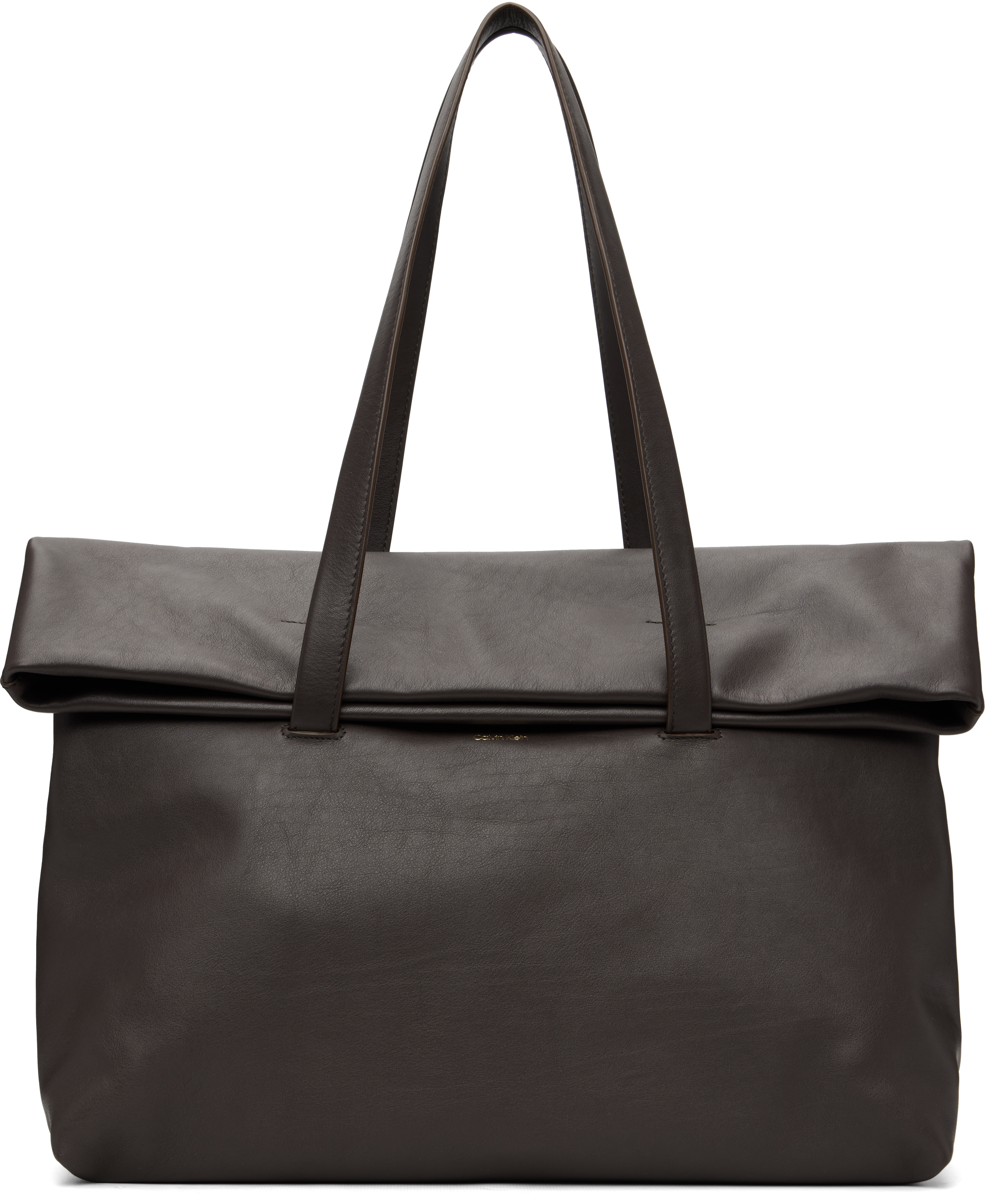 Calvin Klein Collection: ブラウン NY City North South トートバッグ 