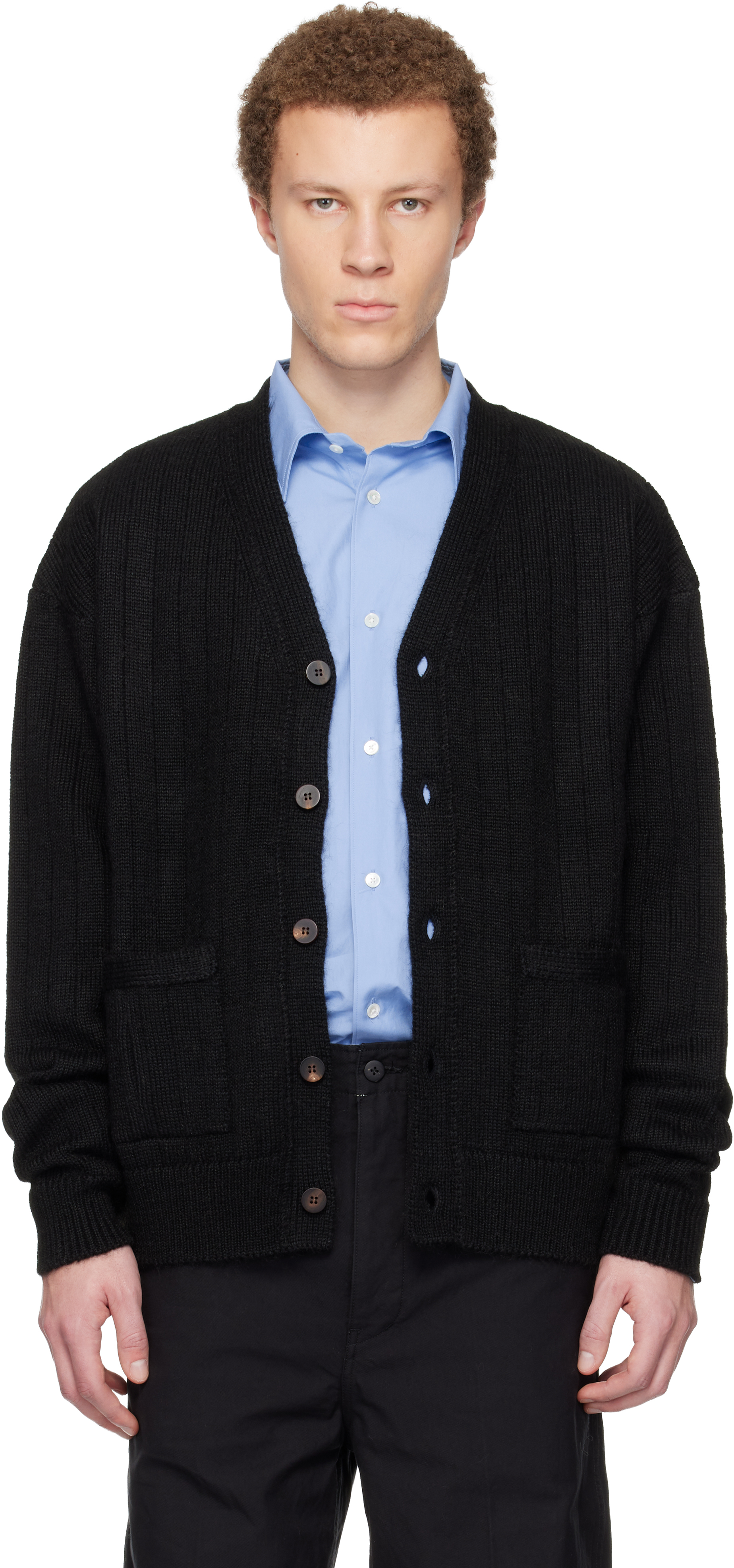 Visvim Black Knit Cardigan