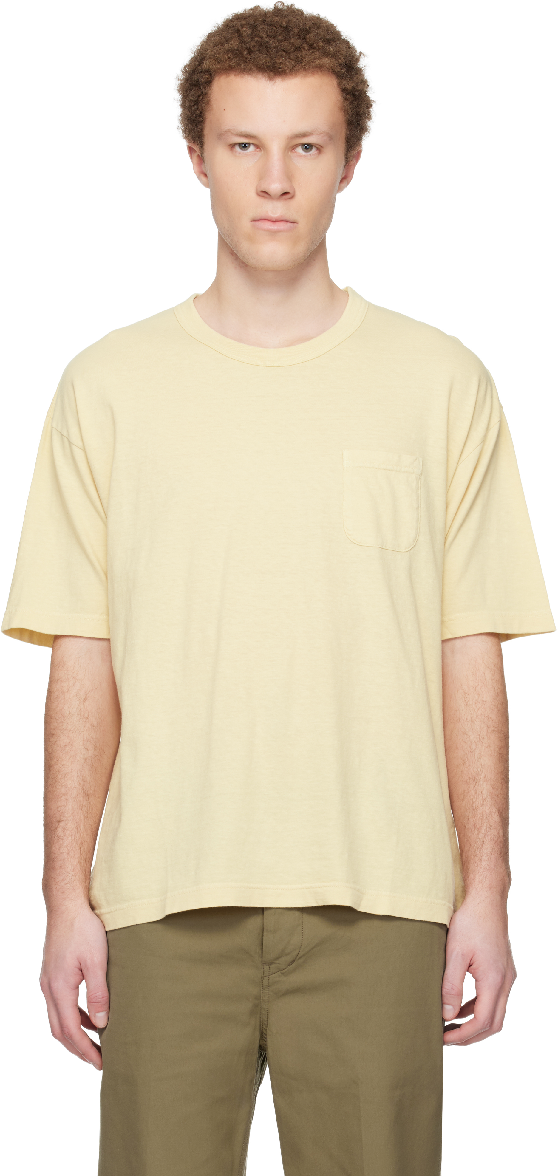 visvim: Yellow Jumbo S/S DMGD T-shirt | SSENSE