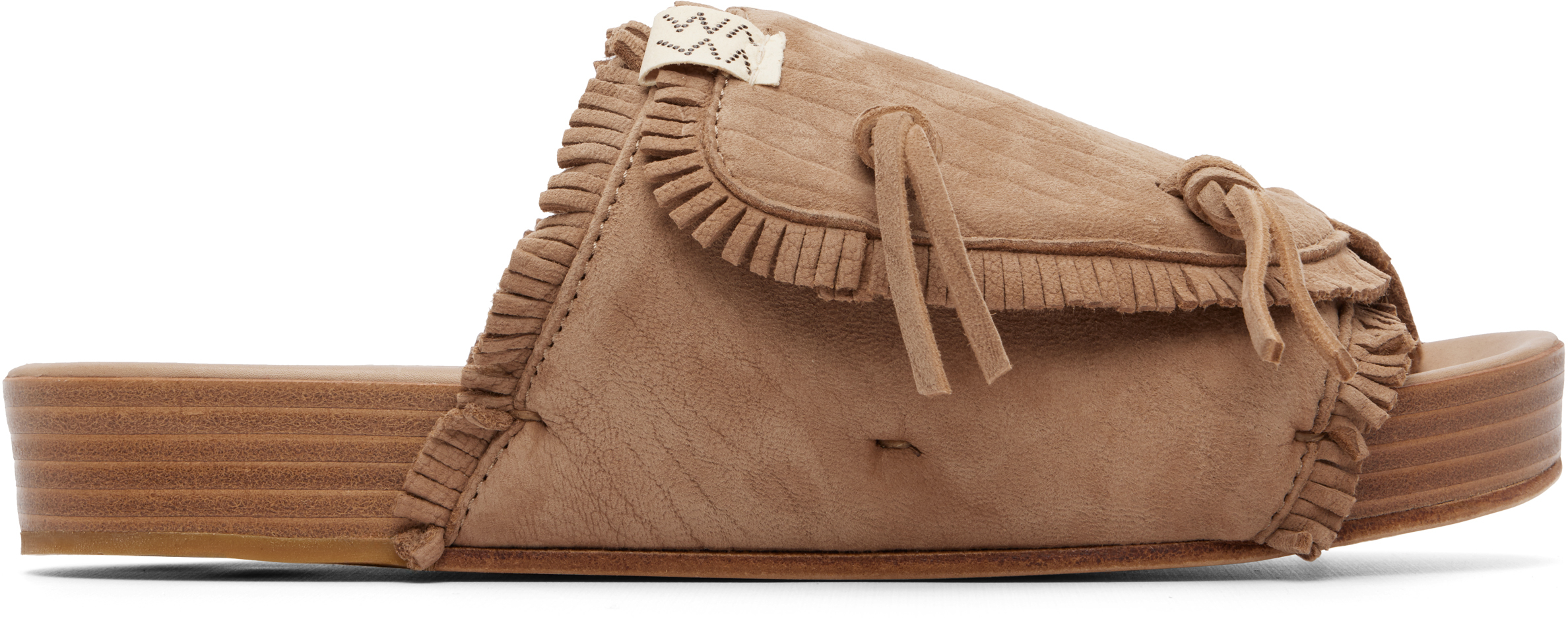 visvim: ベージュ Christo Shaman-Folk サンダル | SSENSE 日本