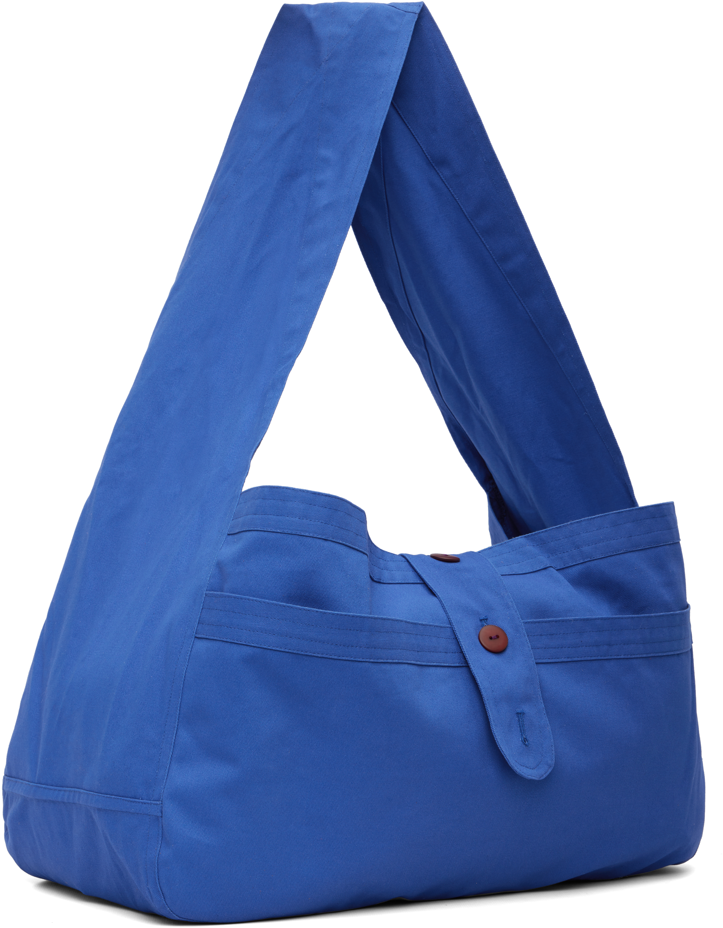 Sc103 Blue Cocoon Bag In Blue