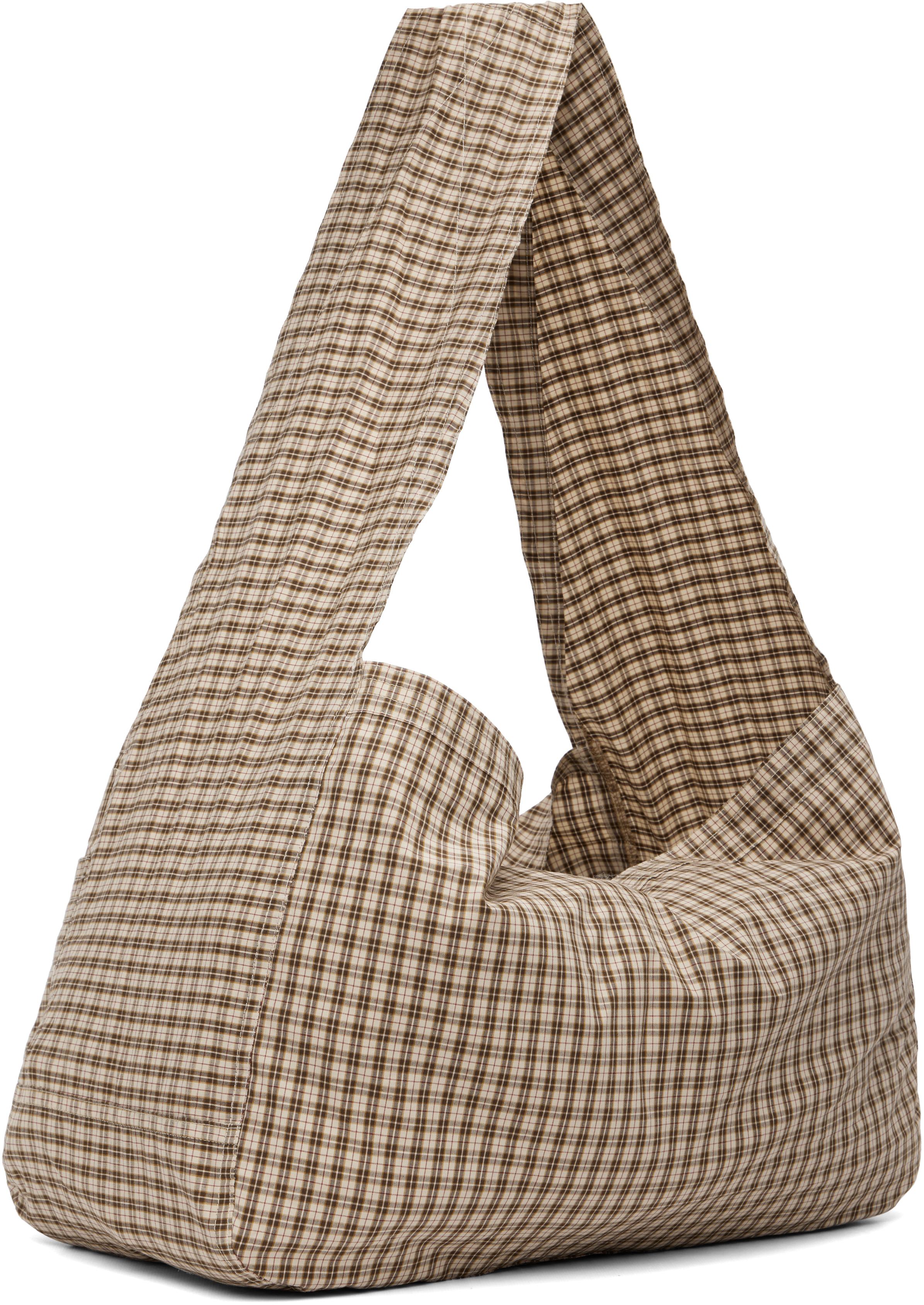 Sc103 Ssense Exclusive Brown & Beige Cocoon Tab Bag In Brown