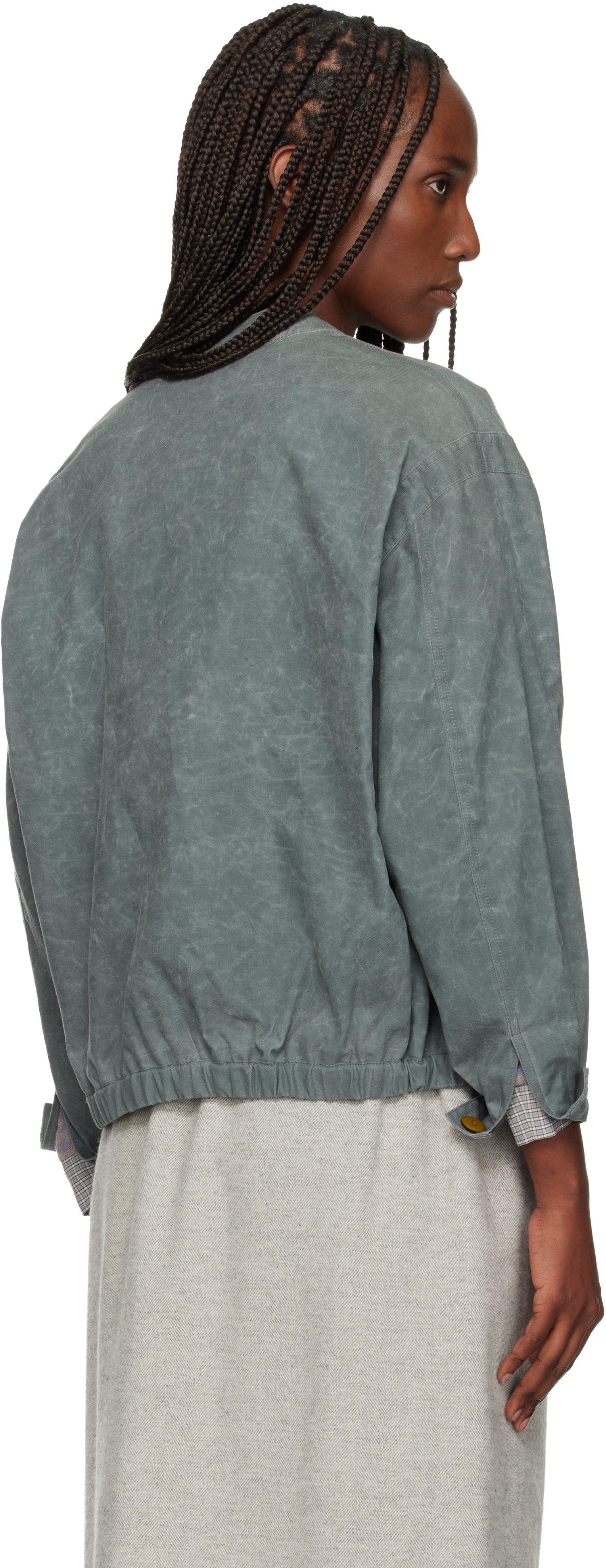 Sc103 Gray Forum Jacket In White