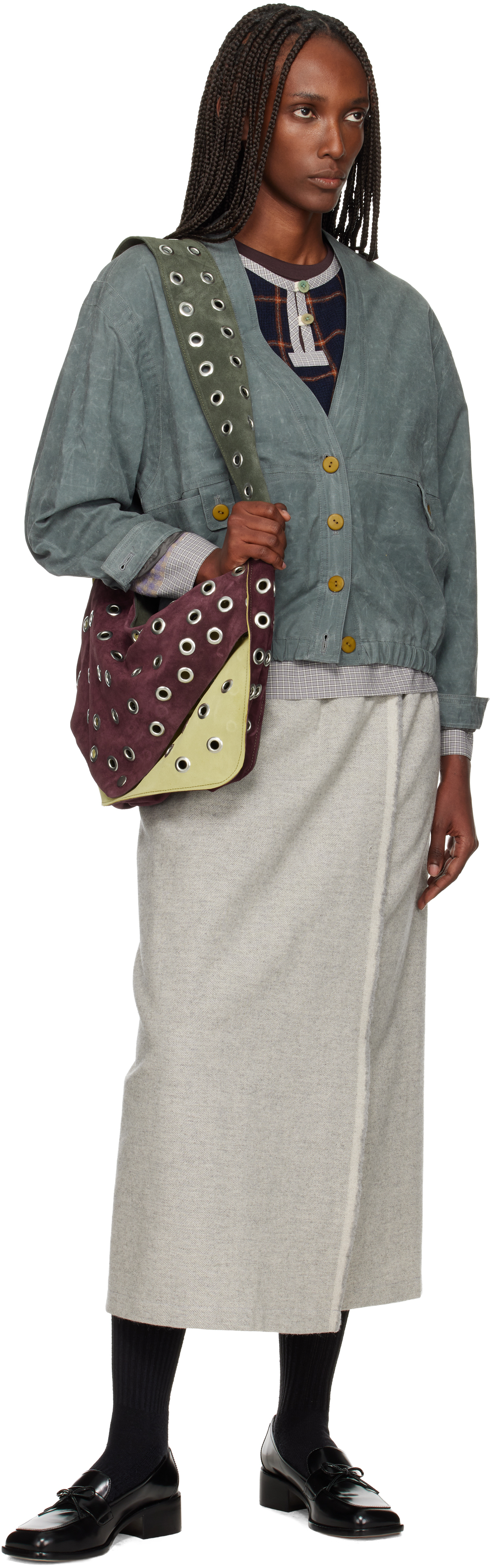 Sc103 Gray Forum Jacket In White