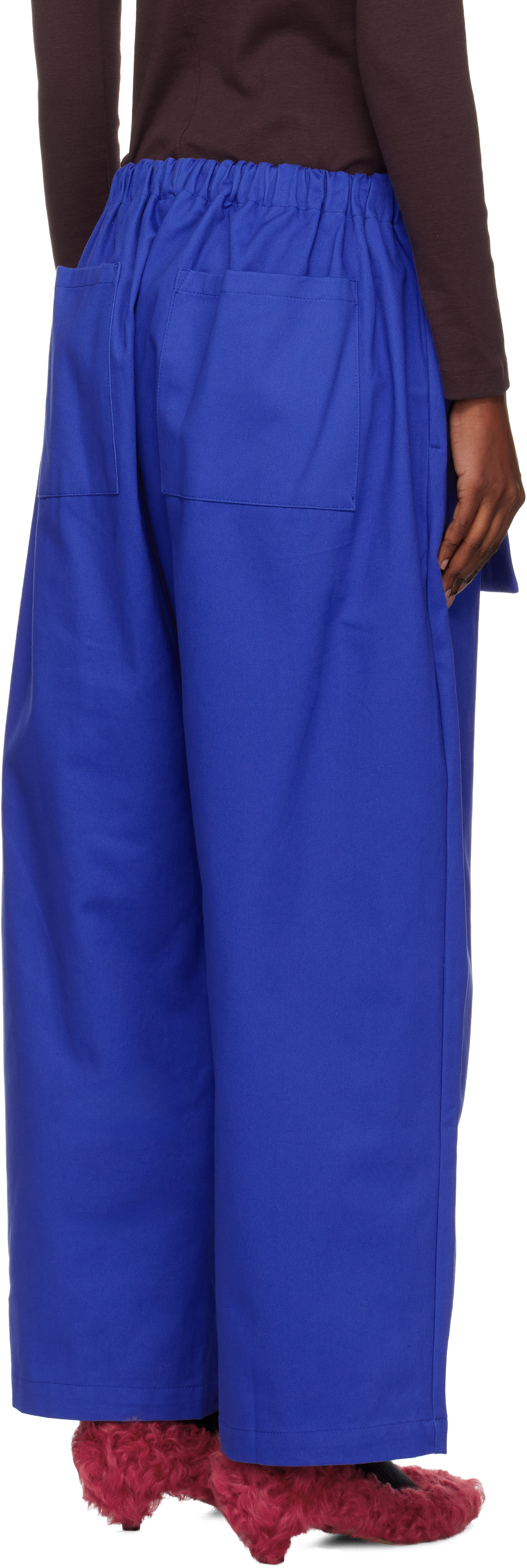 Sc103 Blue Tile Trousers In Blue