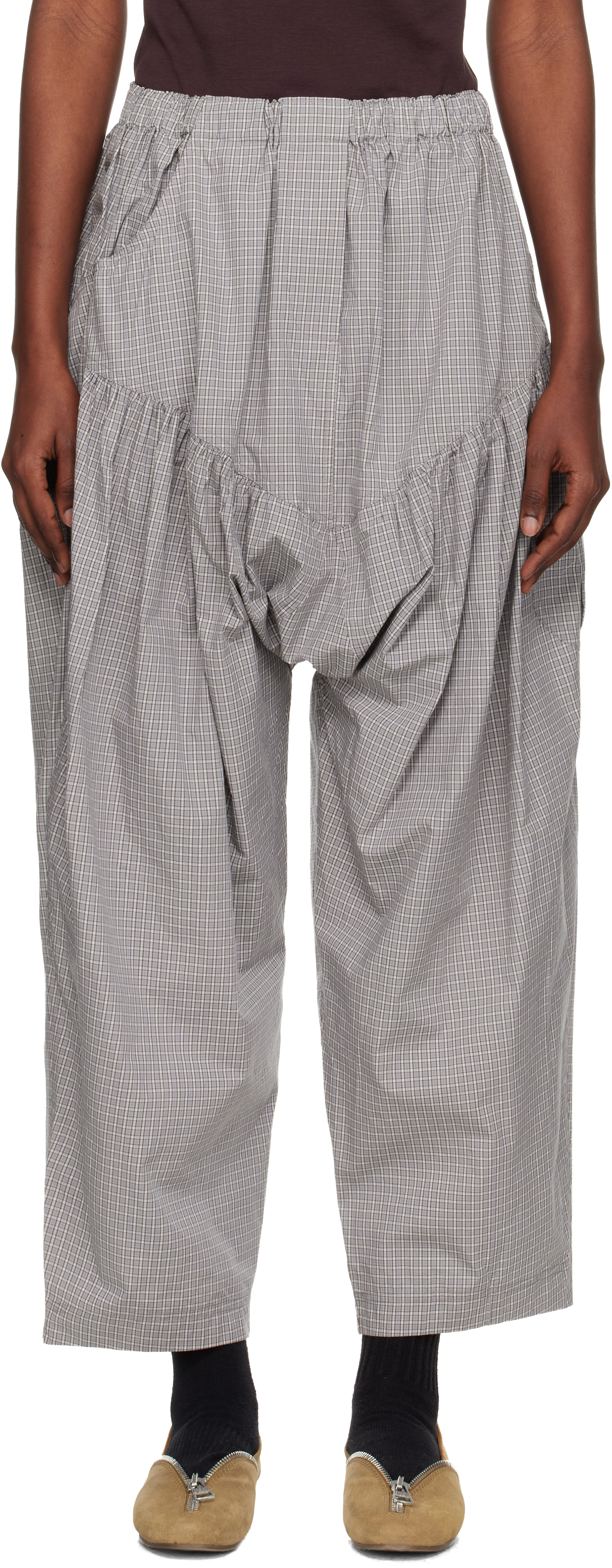 Sc103 Gray Atlas Trousers In Gray