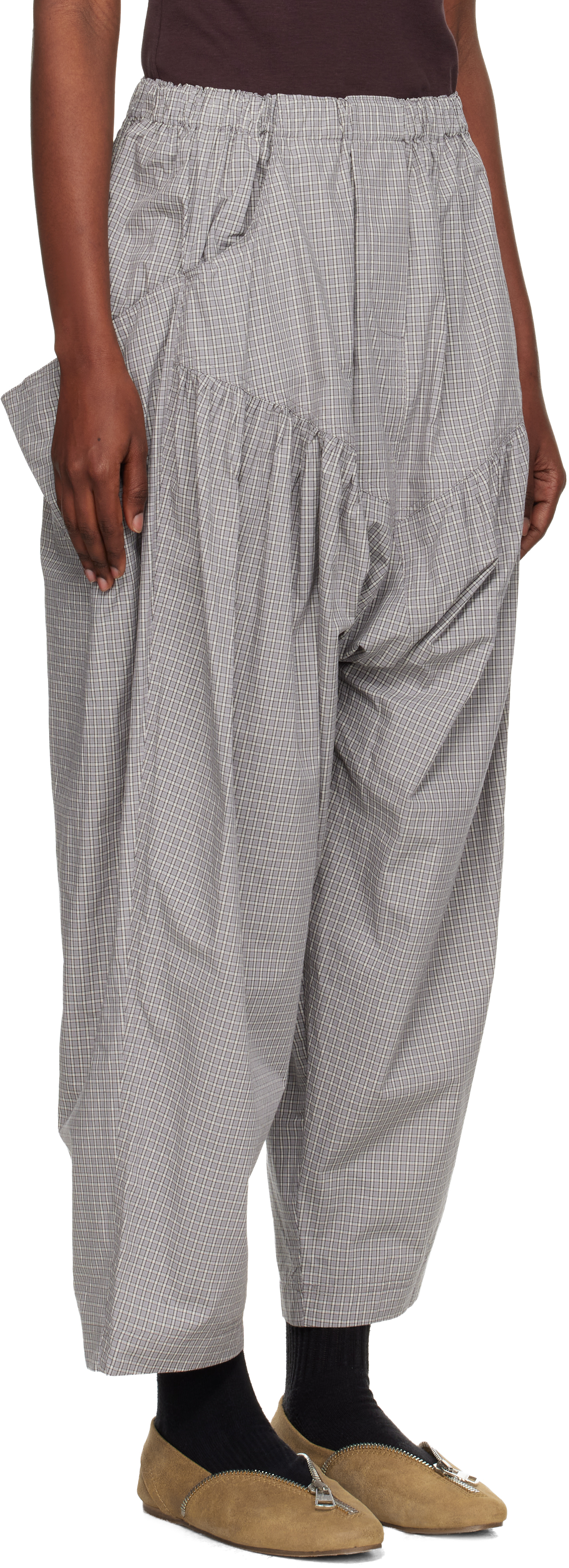 Sc103 Gray Atlas Trousers In Gray