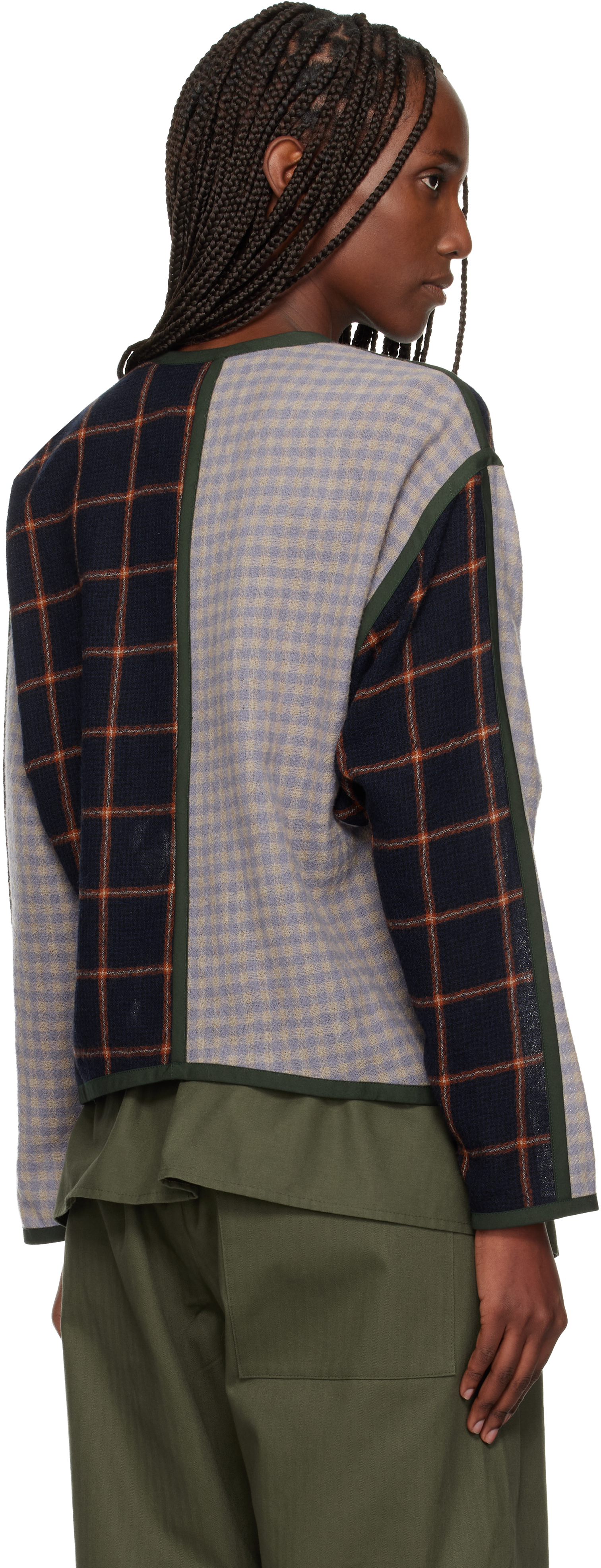 Sc103 Multicolor Ridge Cardigan In Multi