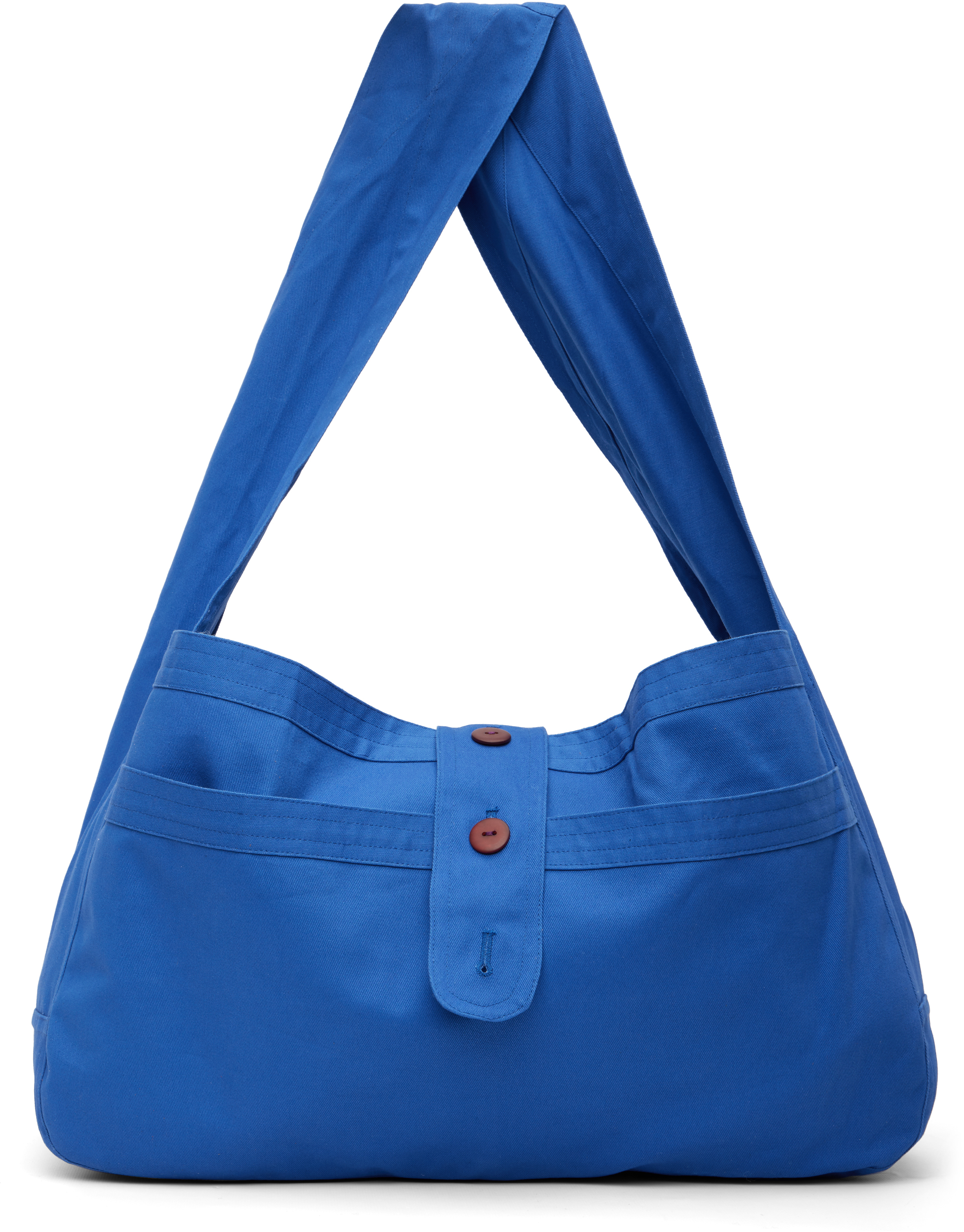 Sc103 Blue Cocoon Bag In Blue