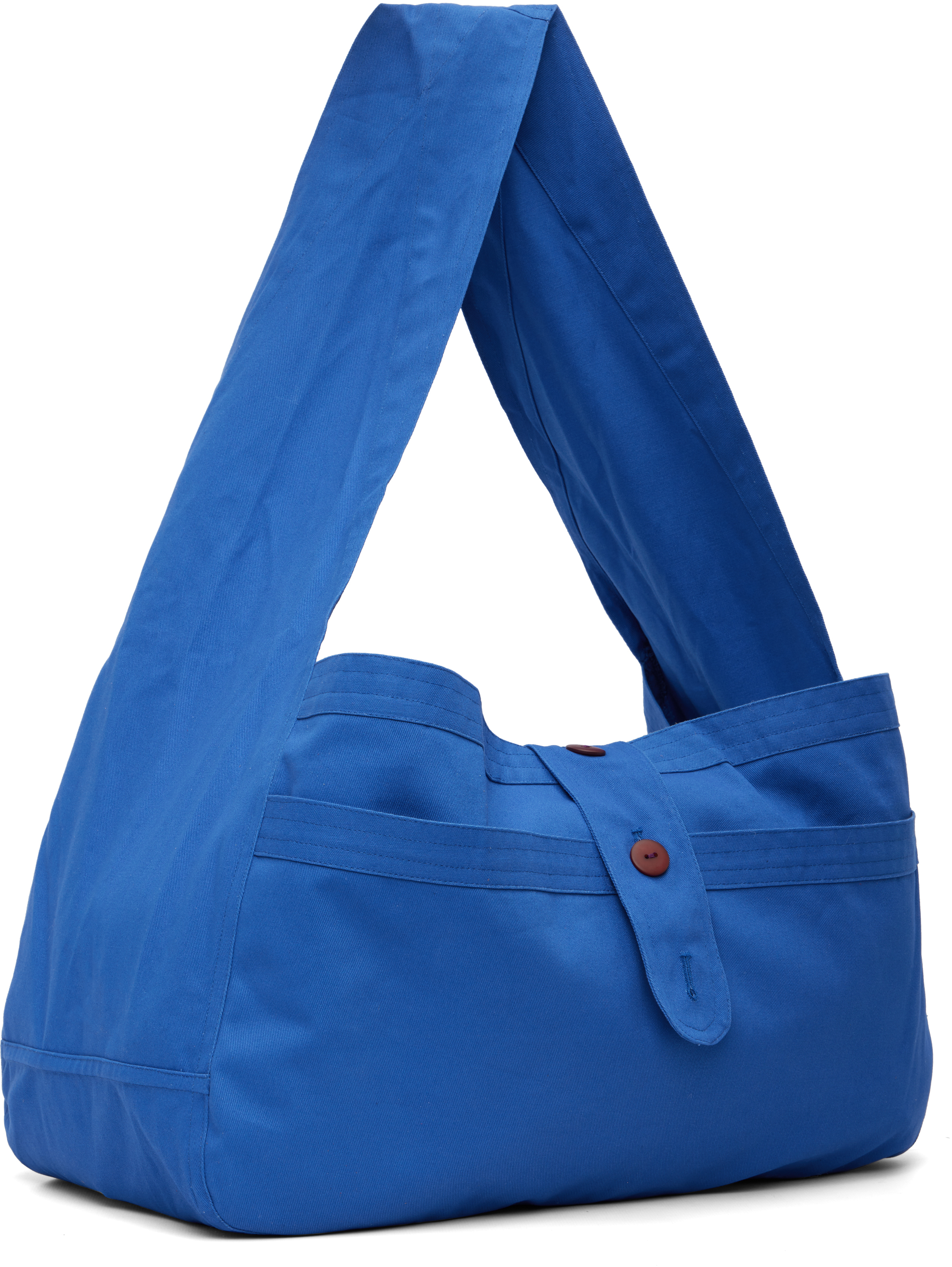 Sc103 Blue Cocoon Bag In Blue