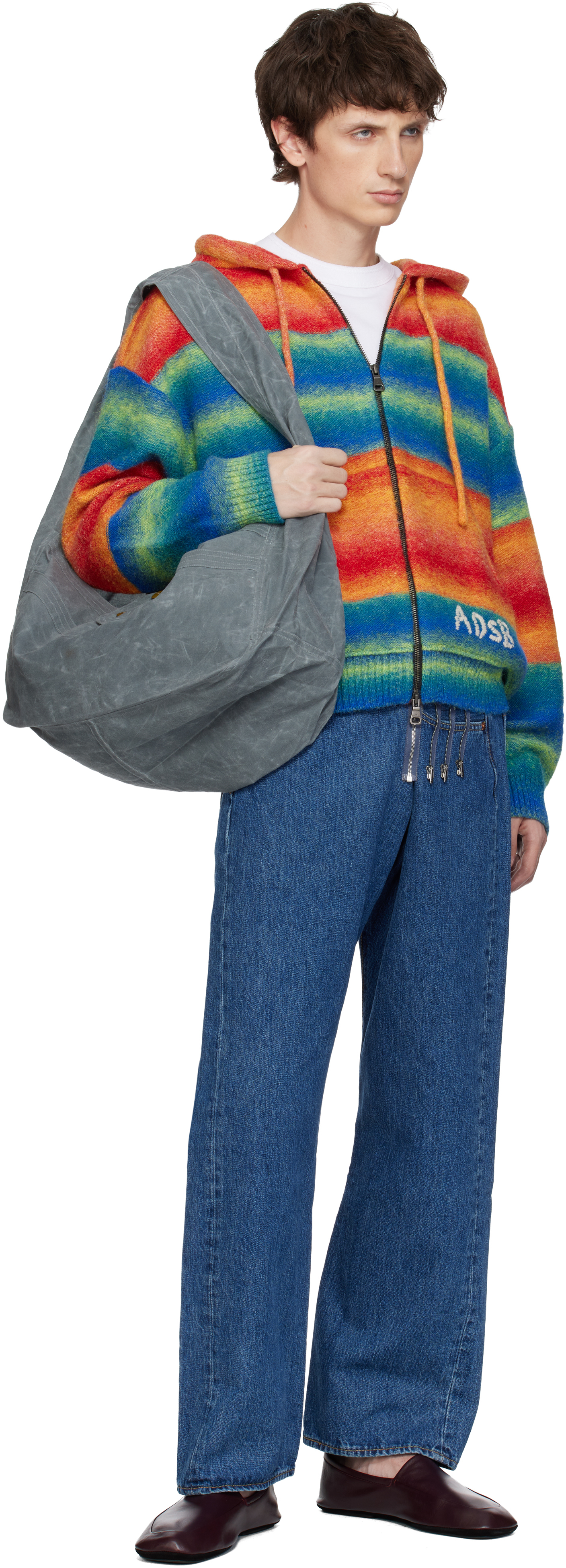 Sc103 Gray Cocoon Bag In Gray