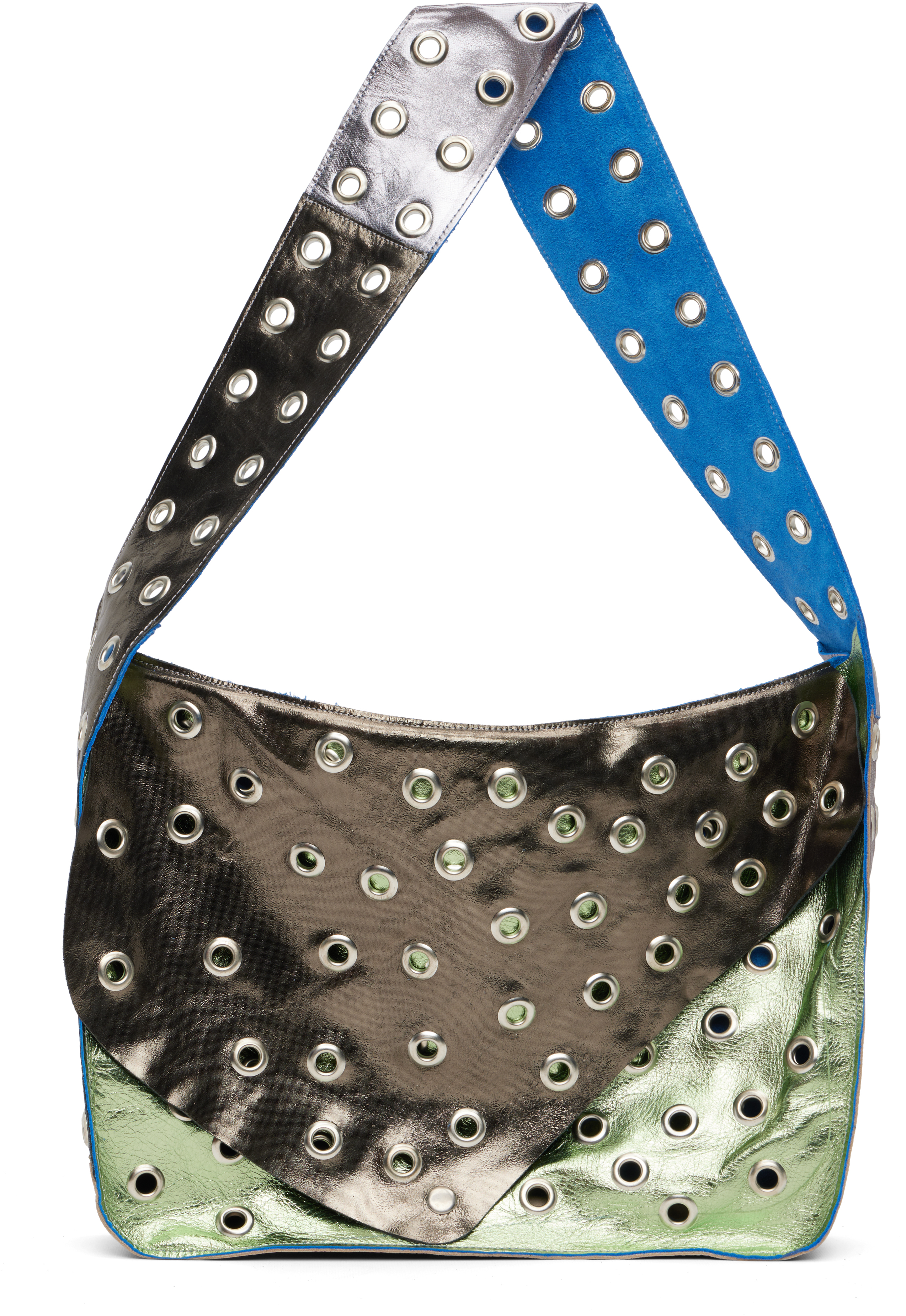 Sc103 Multicolor Record Messenger Bag In Multi