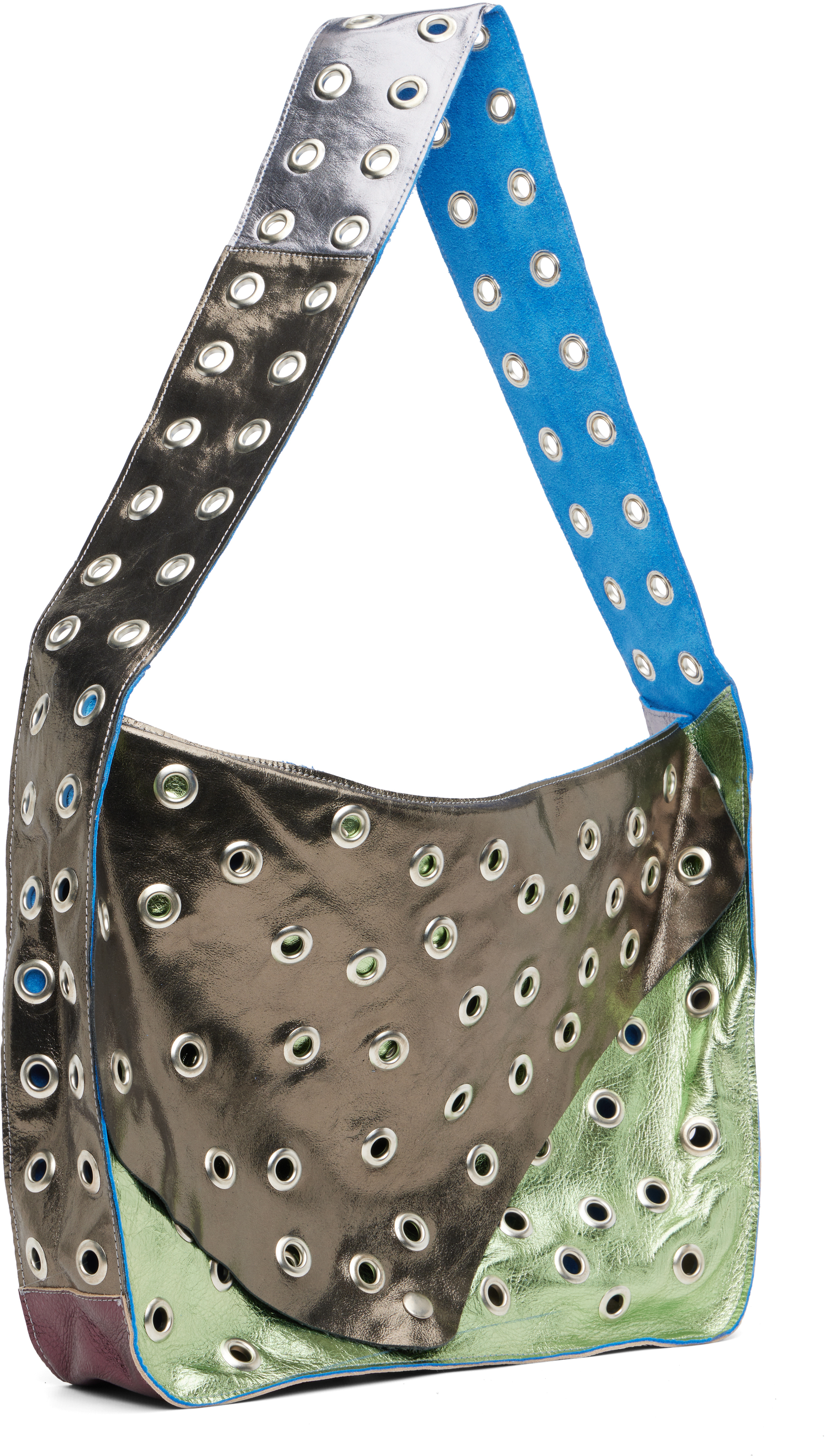 Sc103 Multicolor Record Messenger Bag In Multi