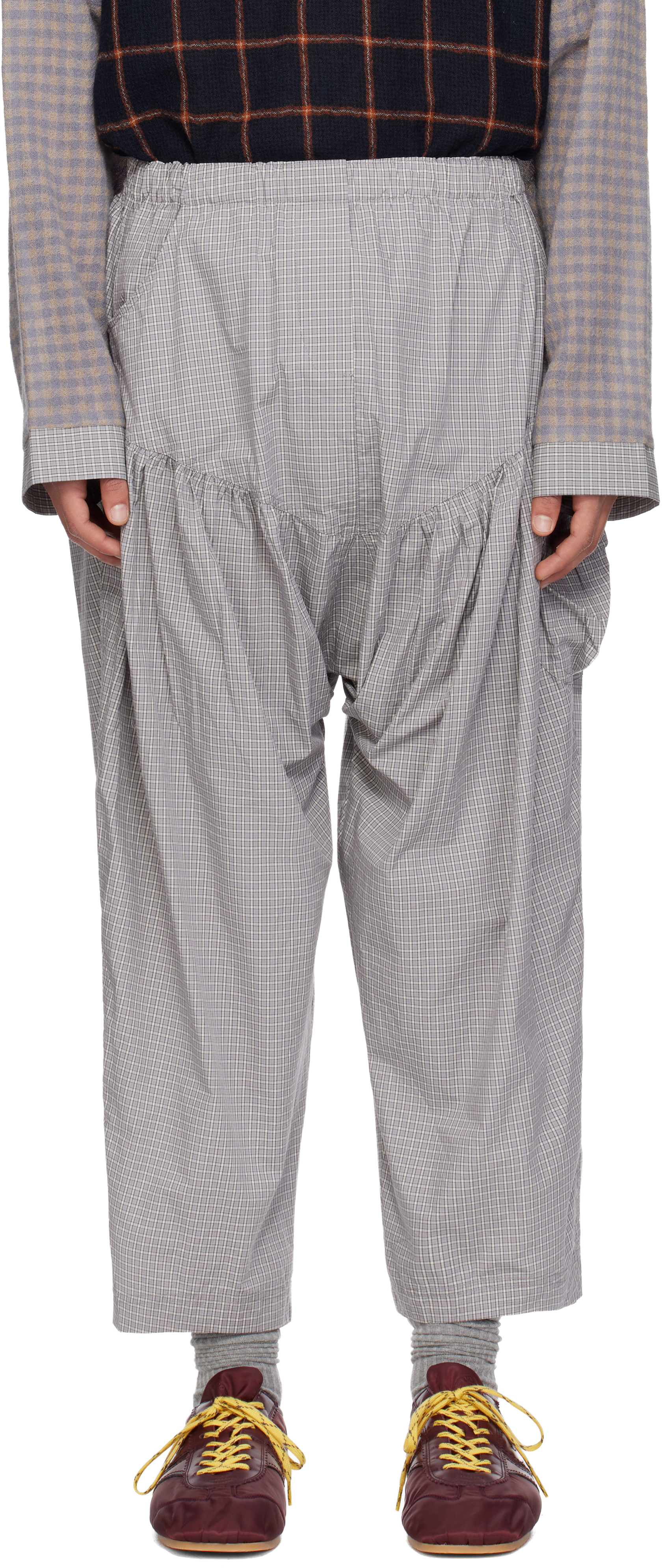 Sc103 Gray Atlas Trousers In Gray