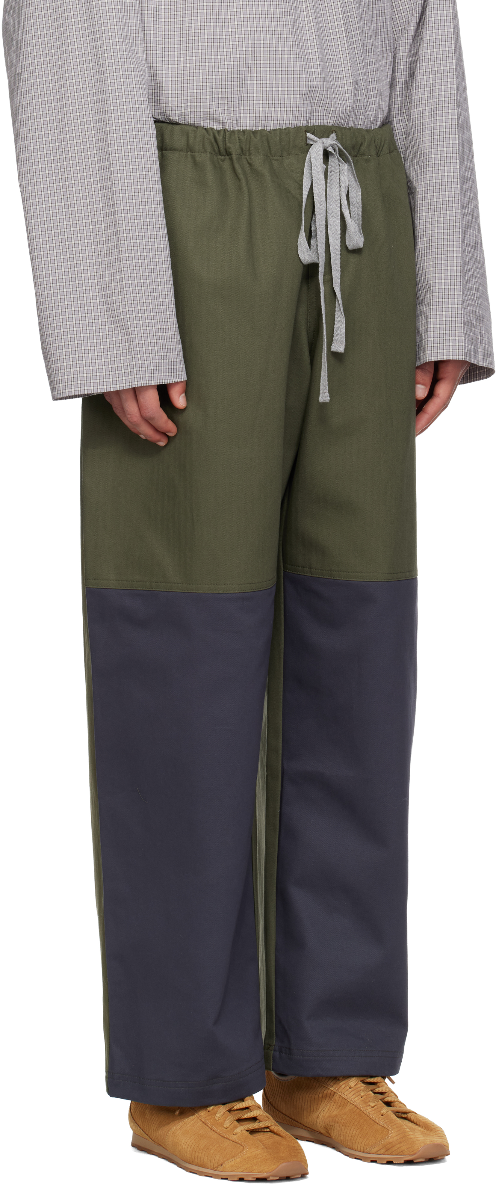 Sc103 Khaki & Navy Dispatch Trousers In Multi