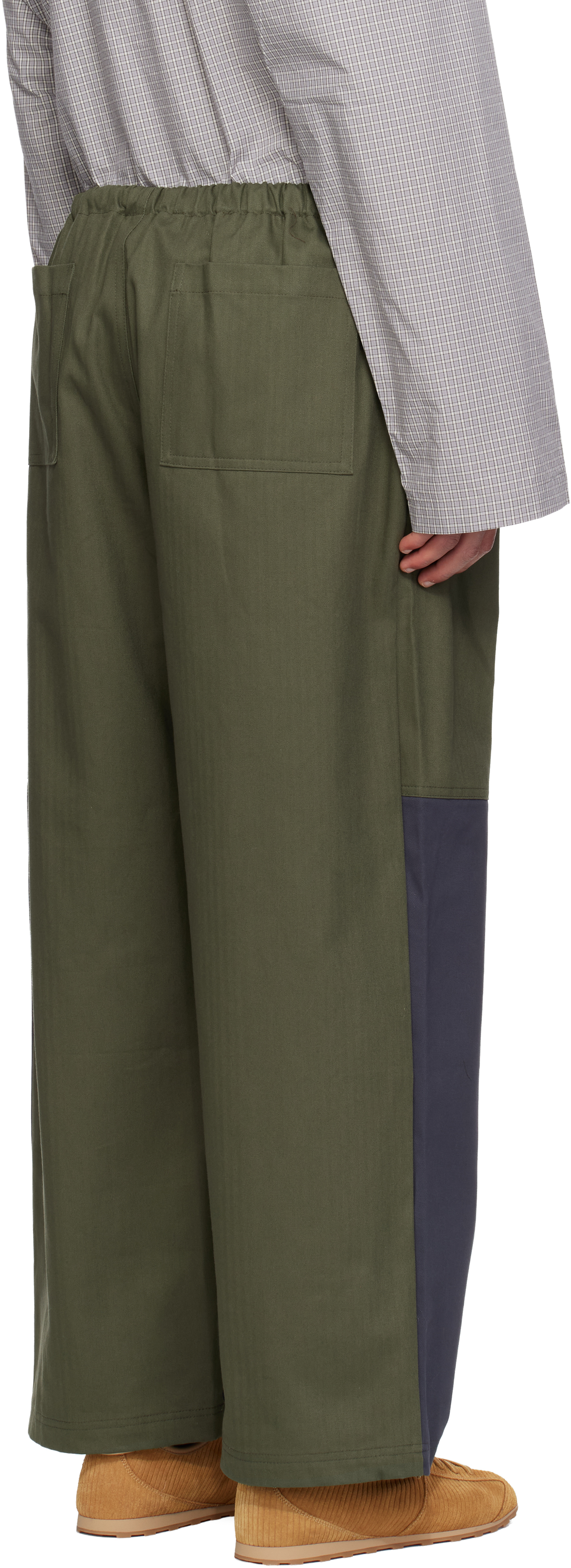 Sc103 Khaki & Navy Dispatch Trousers In Multi