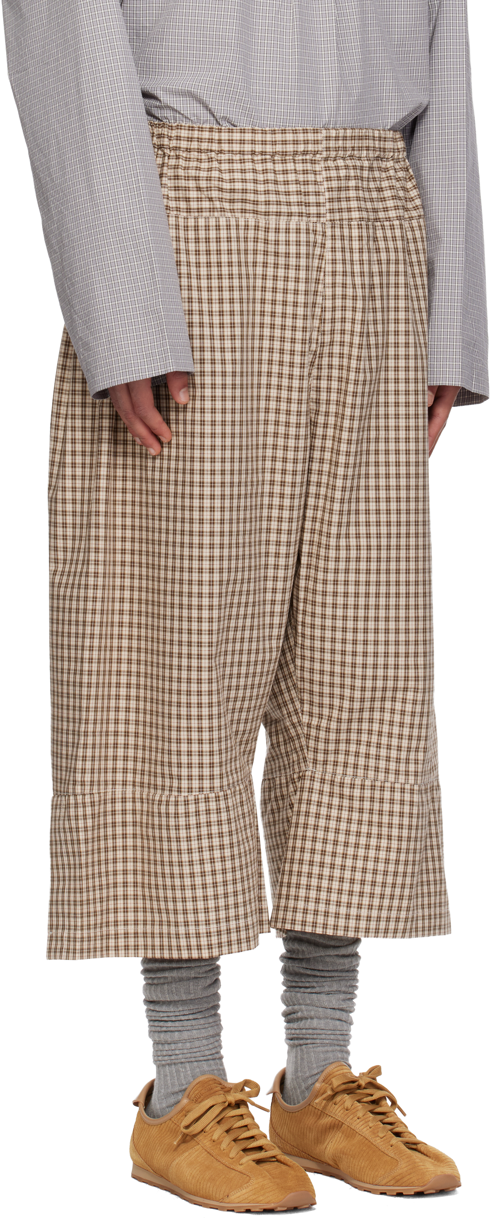 Sc103 Ssense Exclusive Beige Knoll Shorts In Brown