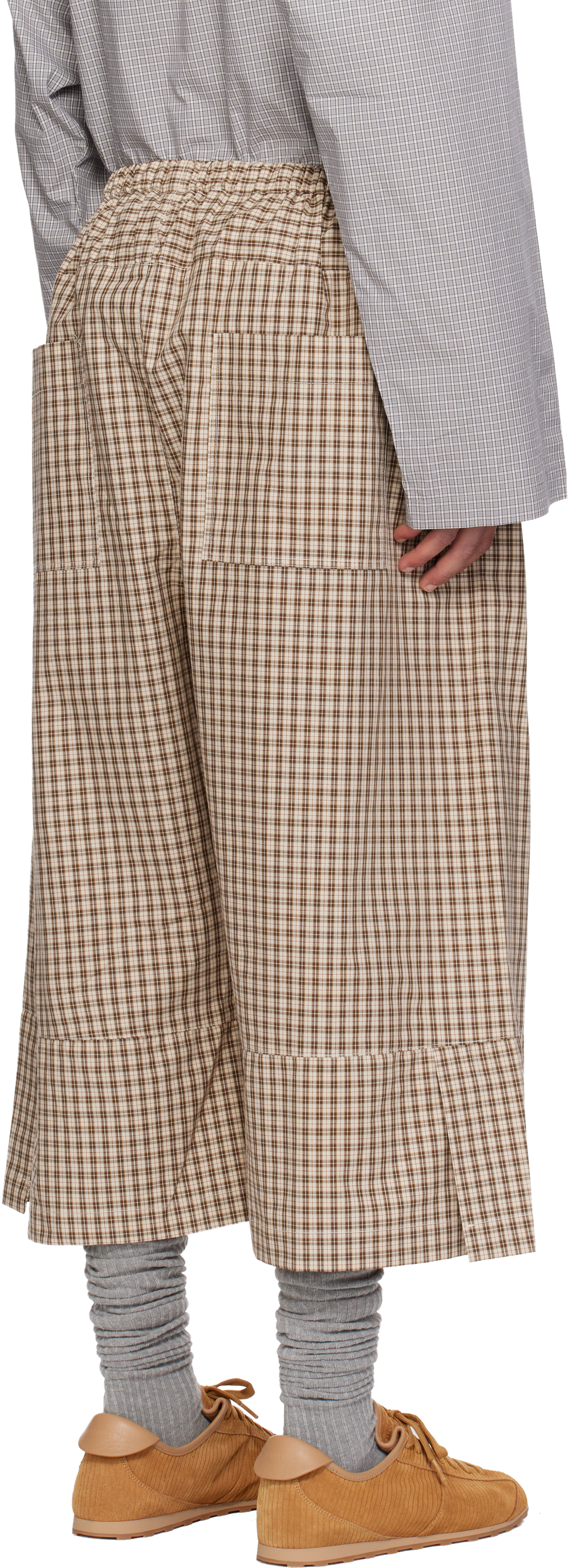 Sc103 Ssense Exclusive Beige Knoll Shorts In Brown