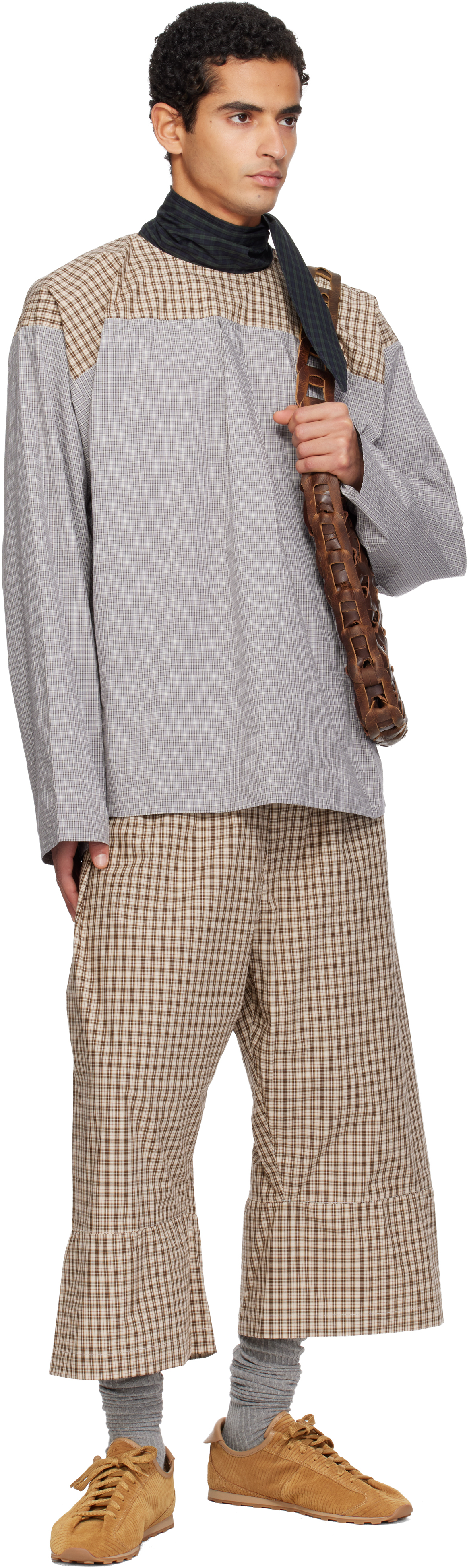 Sc103 Ssense Exclusive Beige Knoll Shorts In Brown