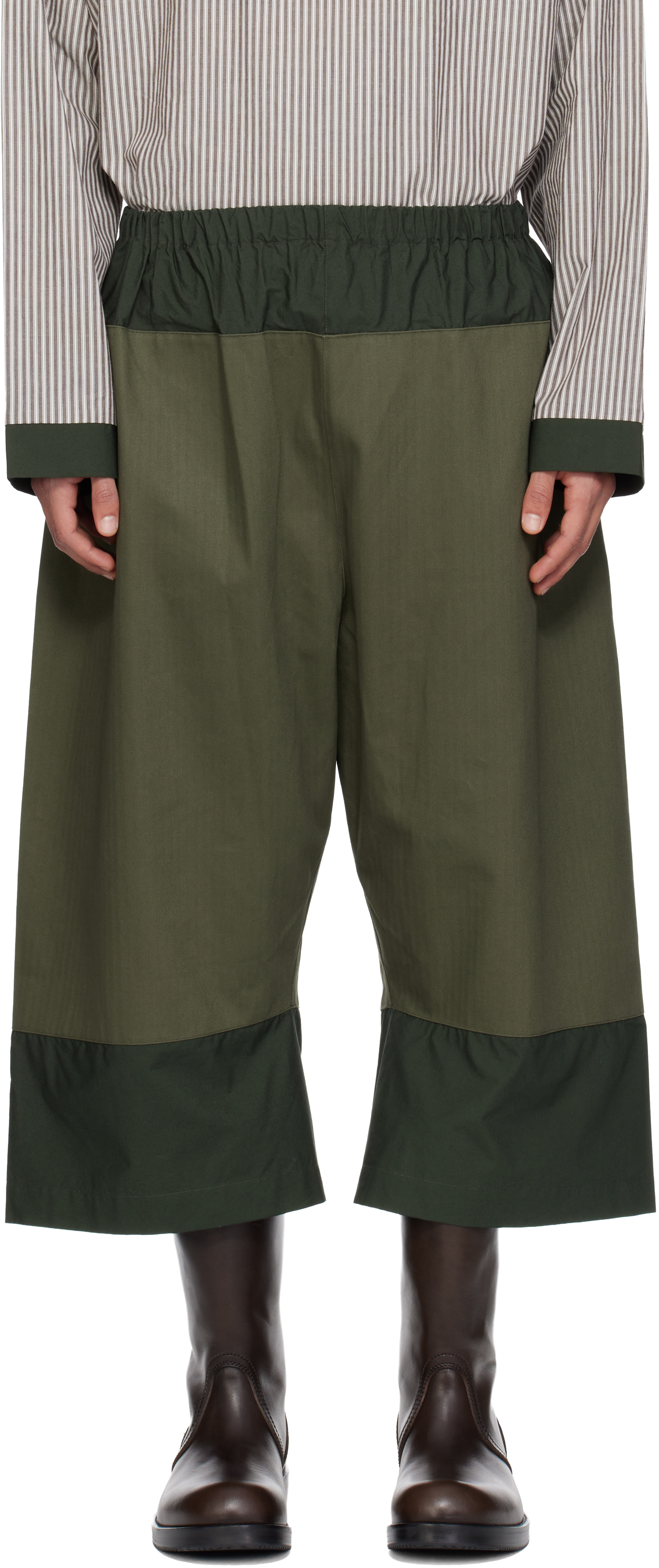 Sc103 Ssense Exclusive Khaki Knoll Shorts In Green
