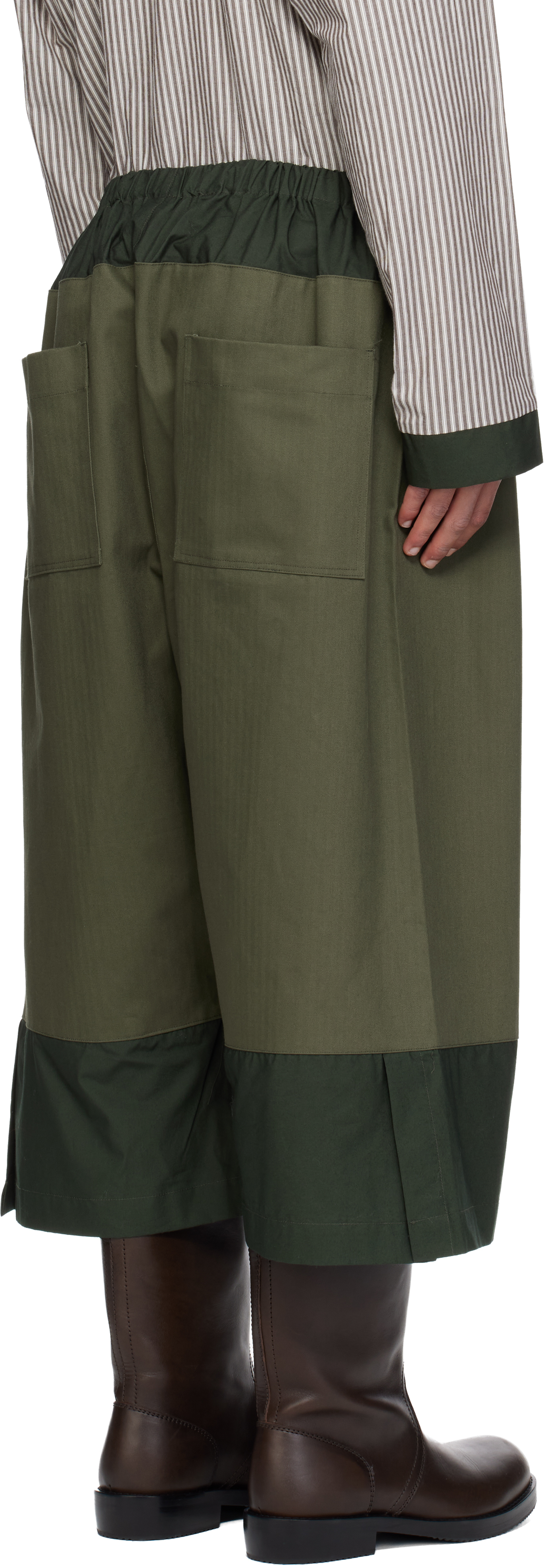 Sc103 Ssense Exclusive Khaki Knoll Shorts In Green