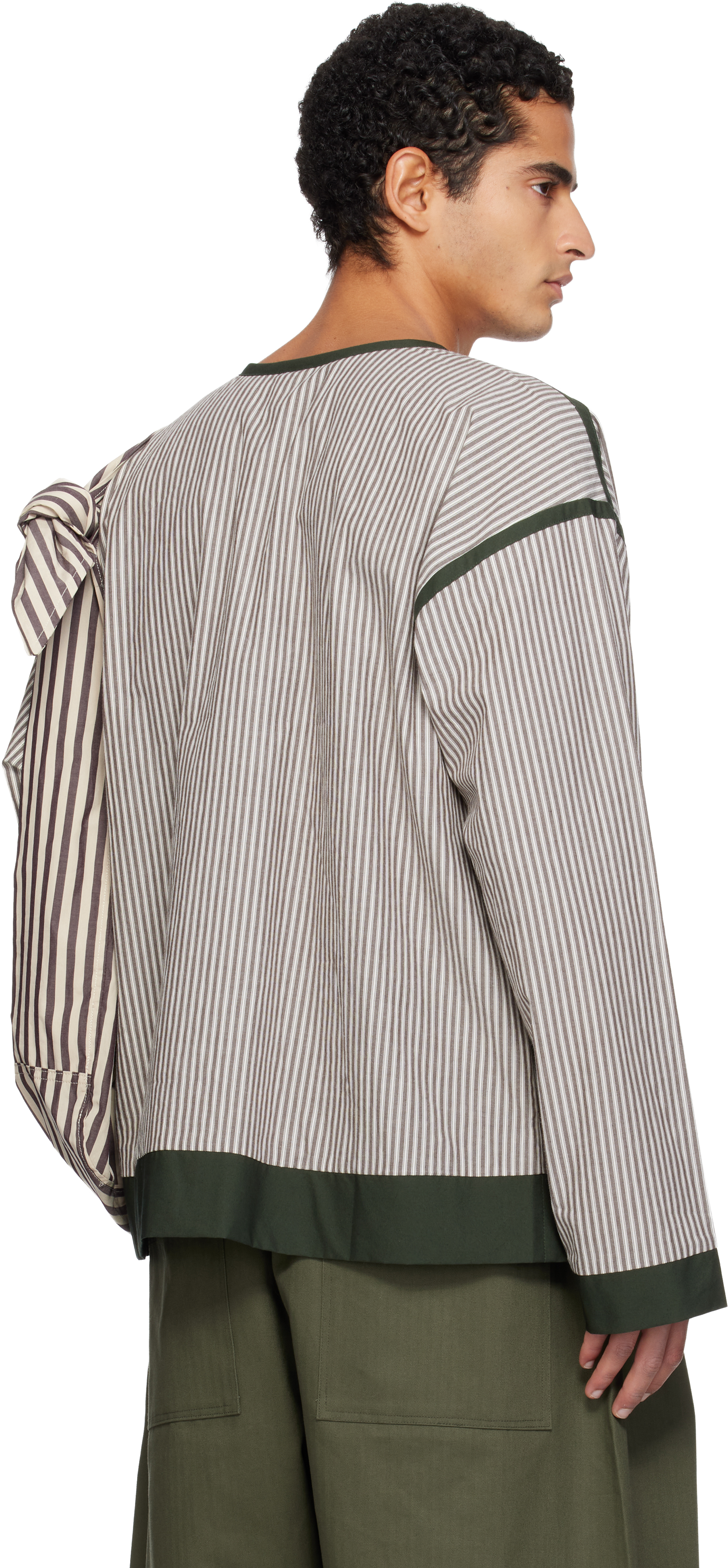 Sc103 Brown & White Catalog Henley In White