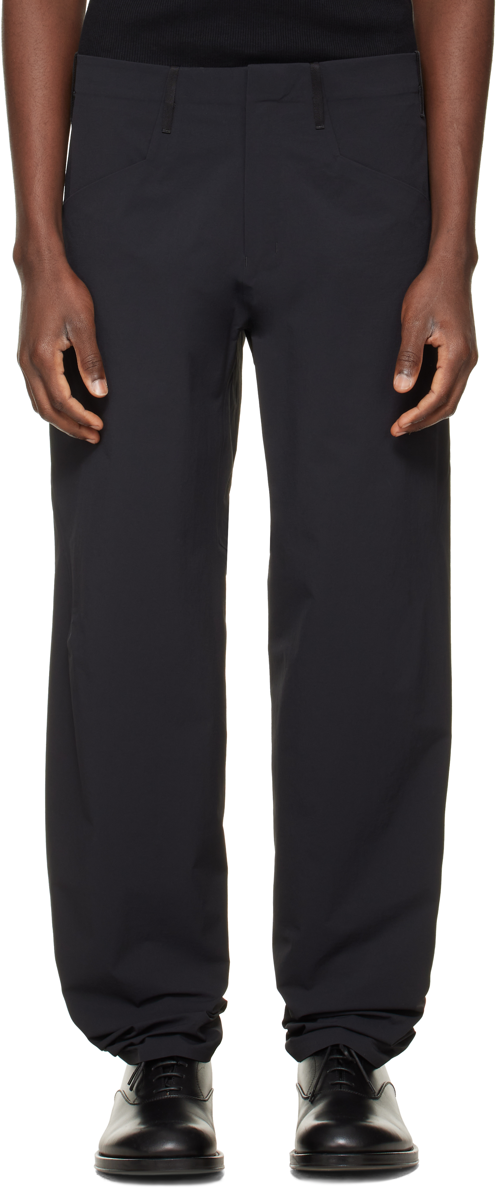 Veilance: Black Voronoi Trousers | SSENSE Canada