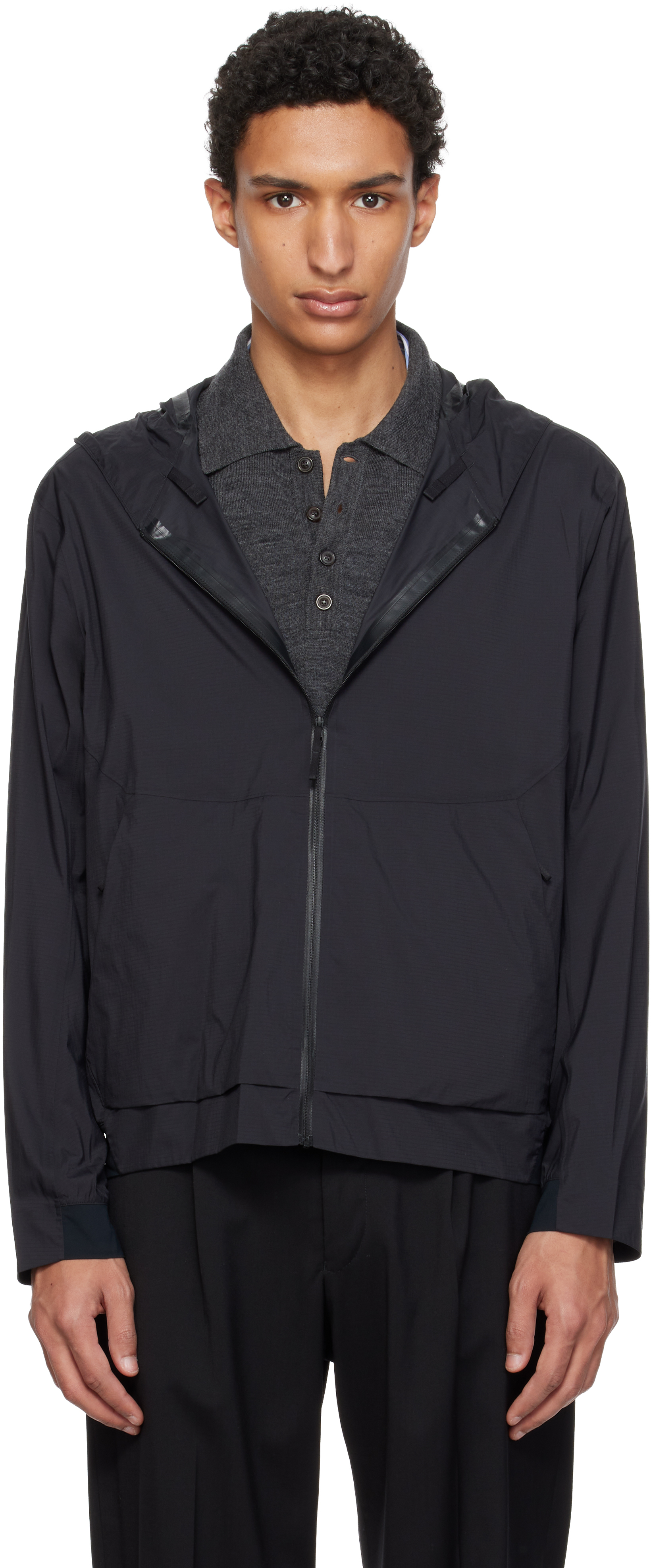 Veilance: Black Demlo Hoody Jacket | SSENSE