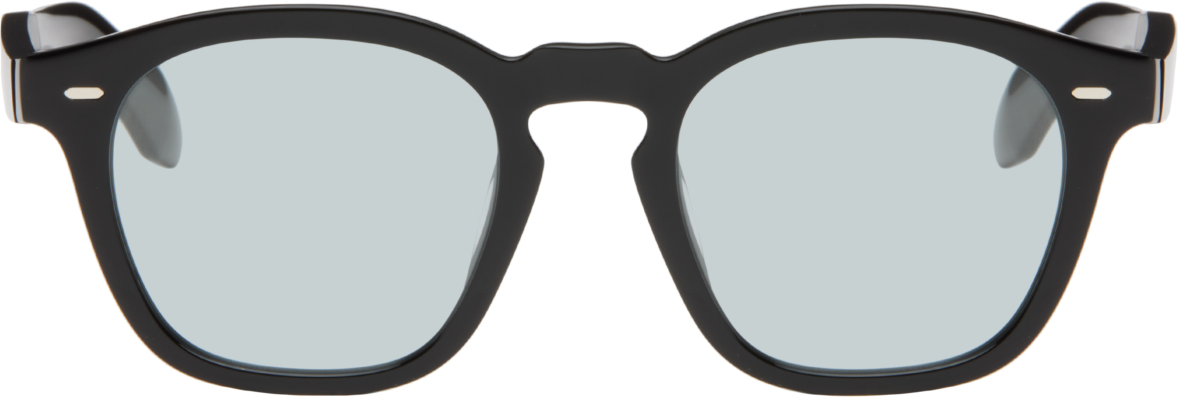 Oliver Peoples: ブラック N.03 サングラス | SSENSE 日本