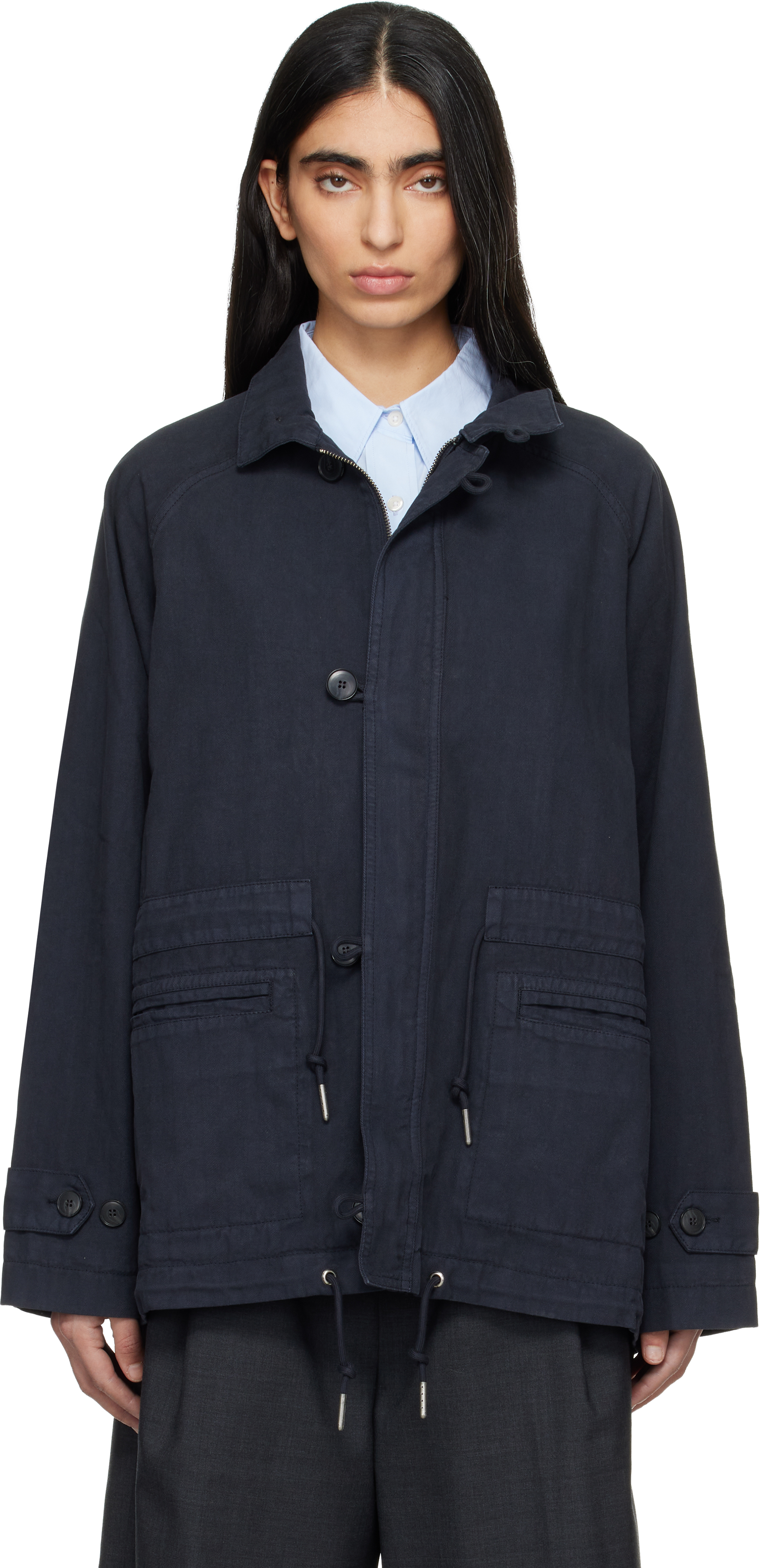 mfpen: Navy Terrain Jacket | SSENSE