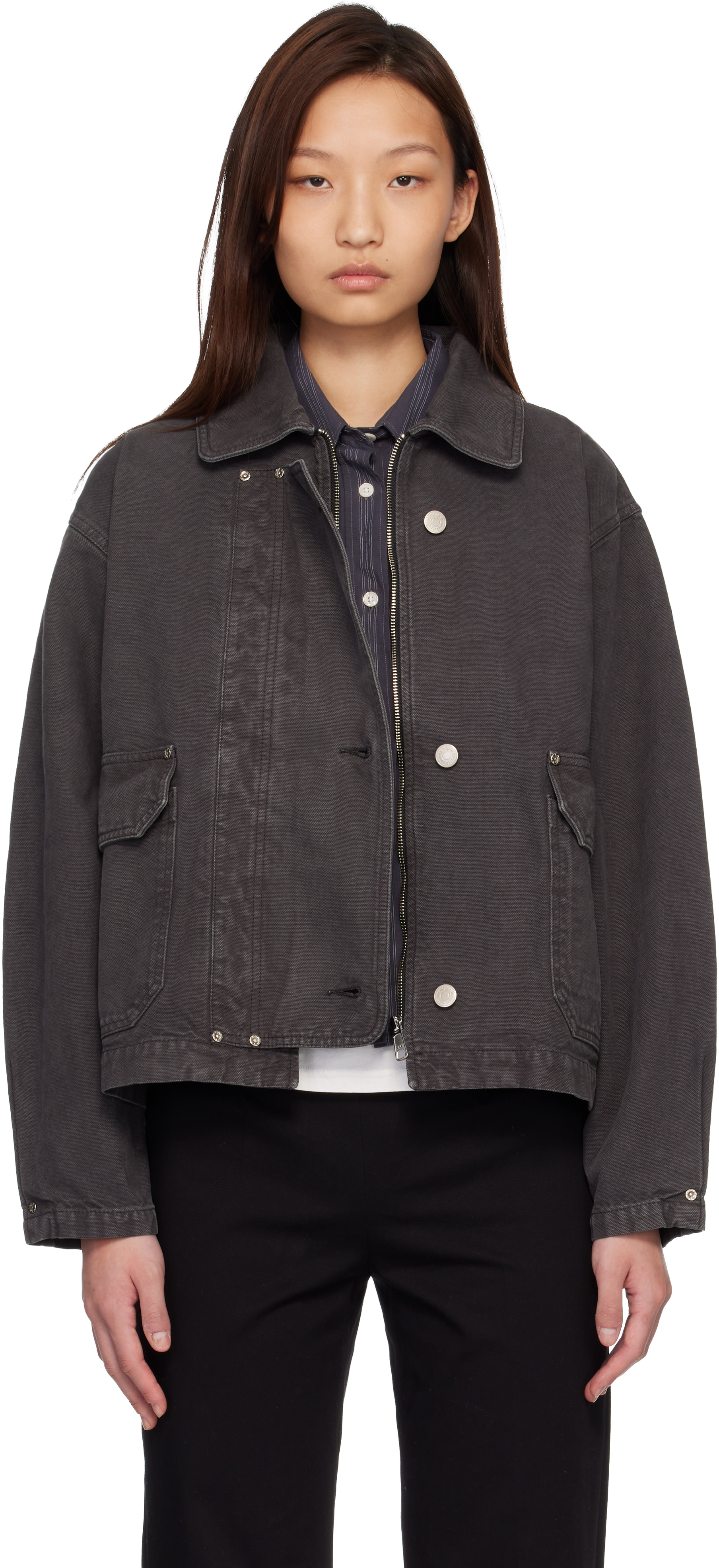 mfpen: Gray Courier Jacket | SSENSE