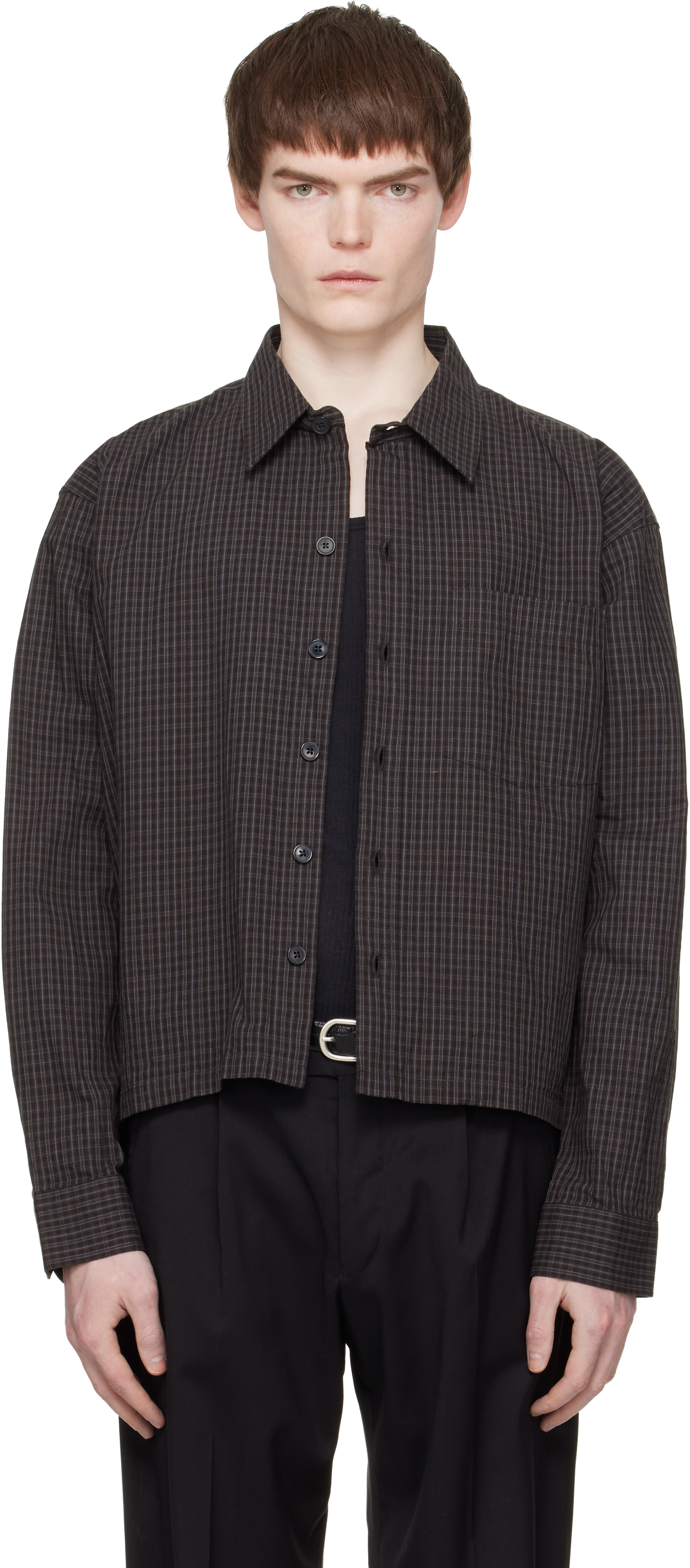 mfpen: Brown Priority Shirt | SSENSE