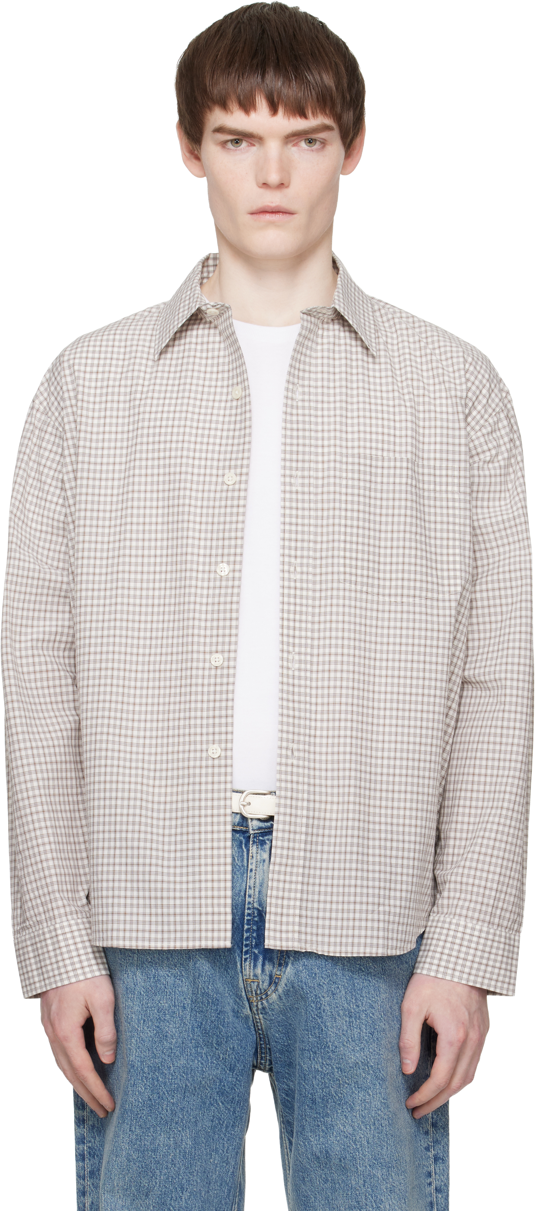 Beige Executive Shirt by mfpen on Sale