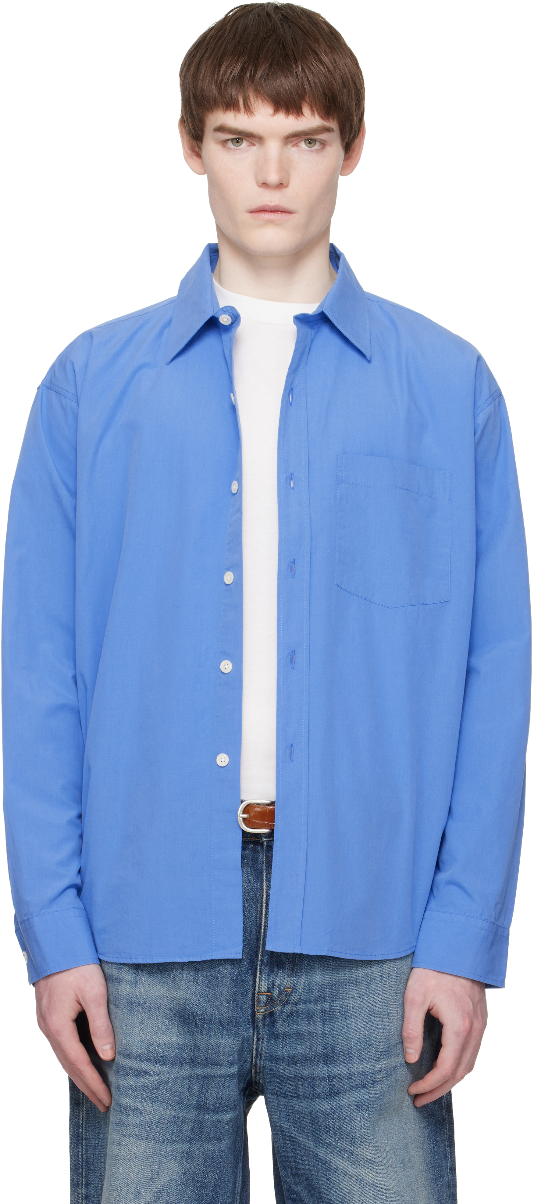 mfpen: ブルー Executive シャツ | SSENSE 日本