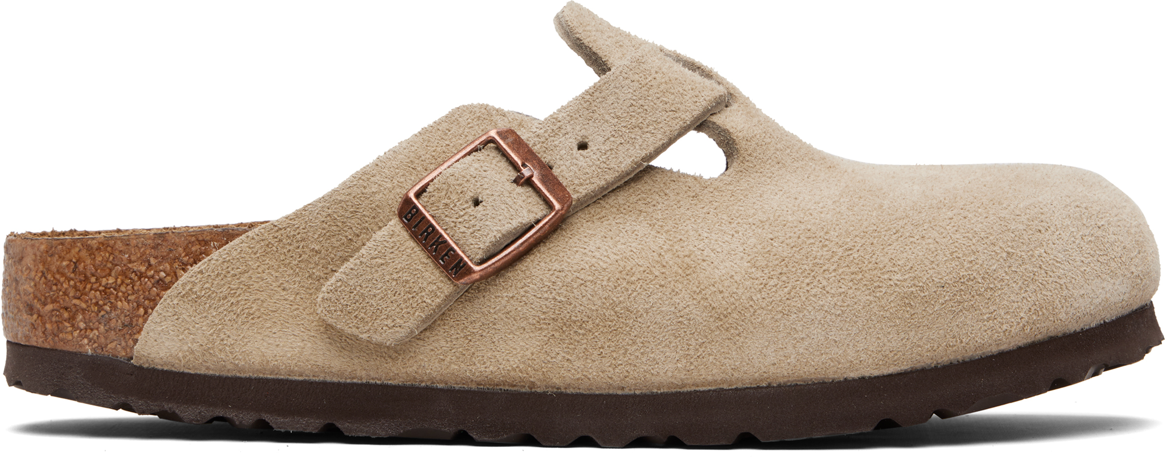 Birkenstock Tan Suede Slip-On Loafers Birkenstock Beige Narrow Zermatt 365 Slip-on Loafers Birkenstock main image 2