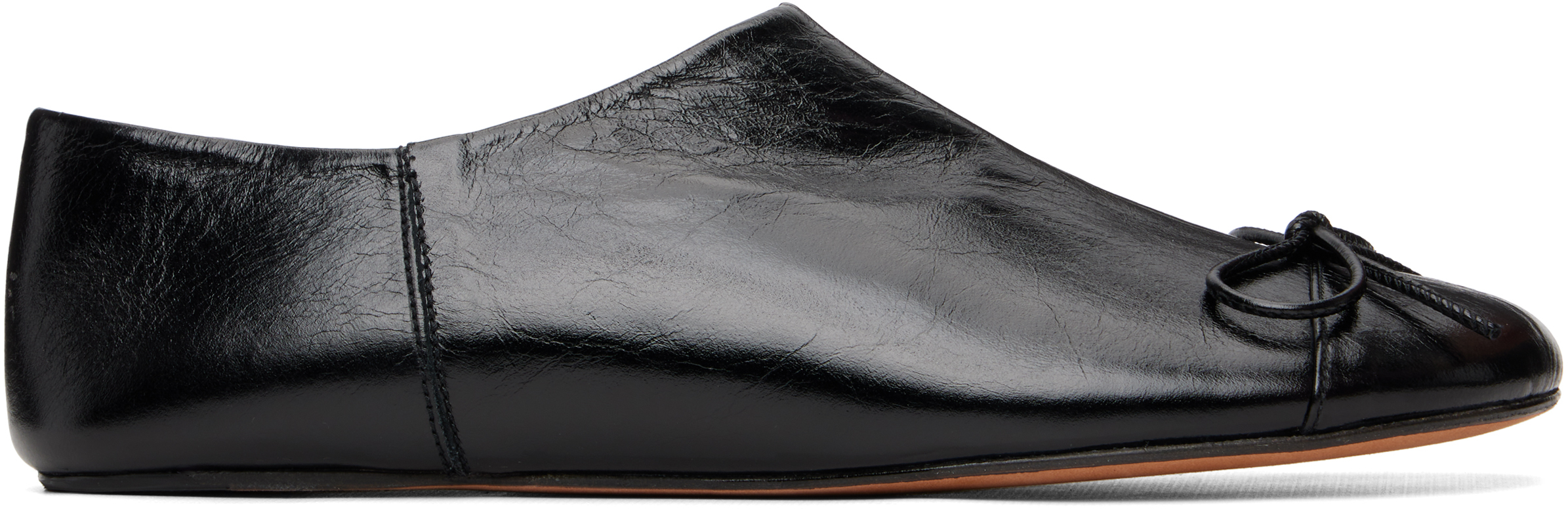 ABRA Black Babouch Ballerina Flats