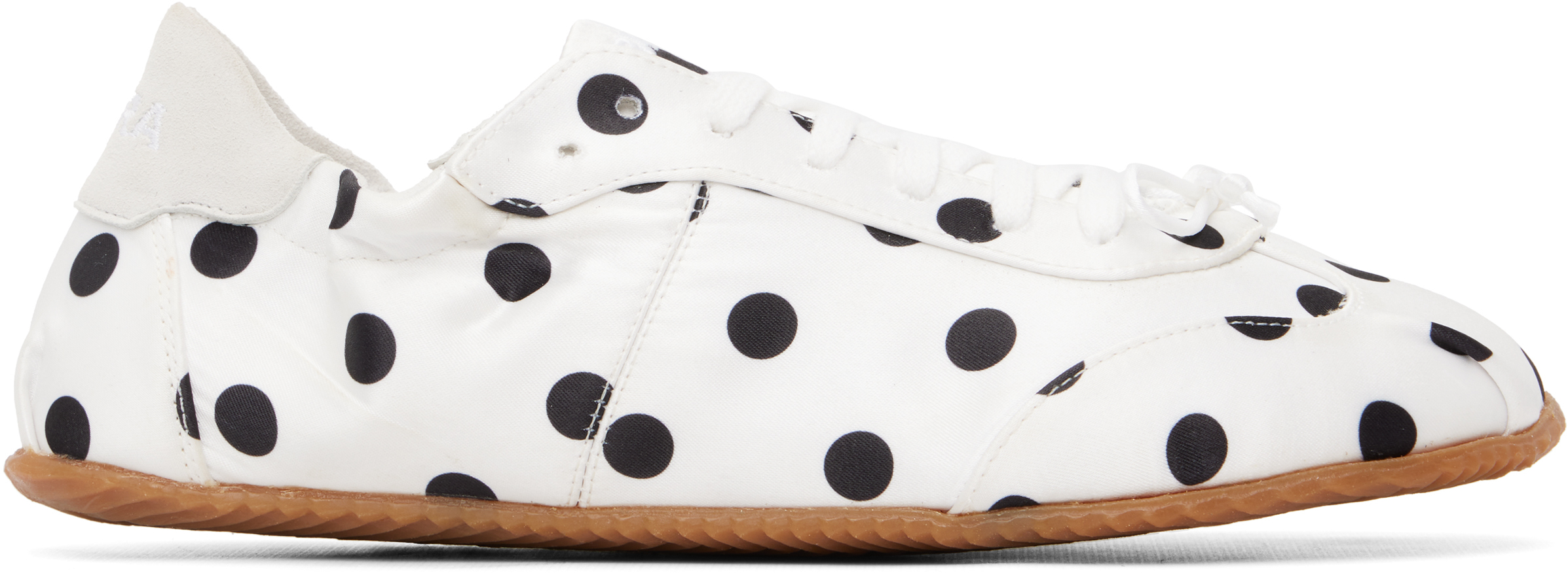 ABRA White Ballerina Dots Sneakers