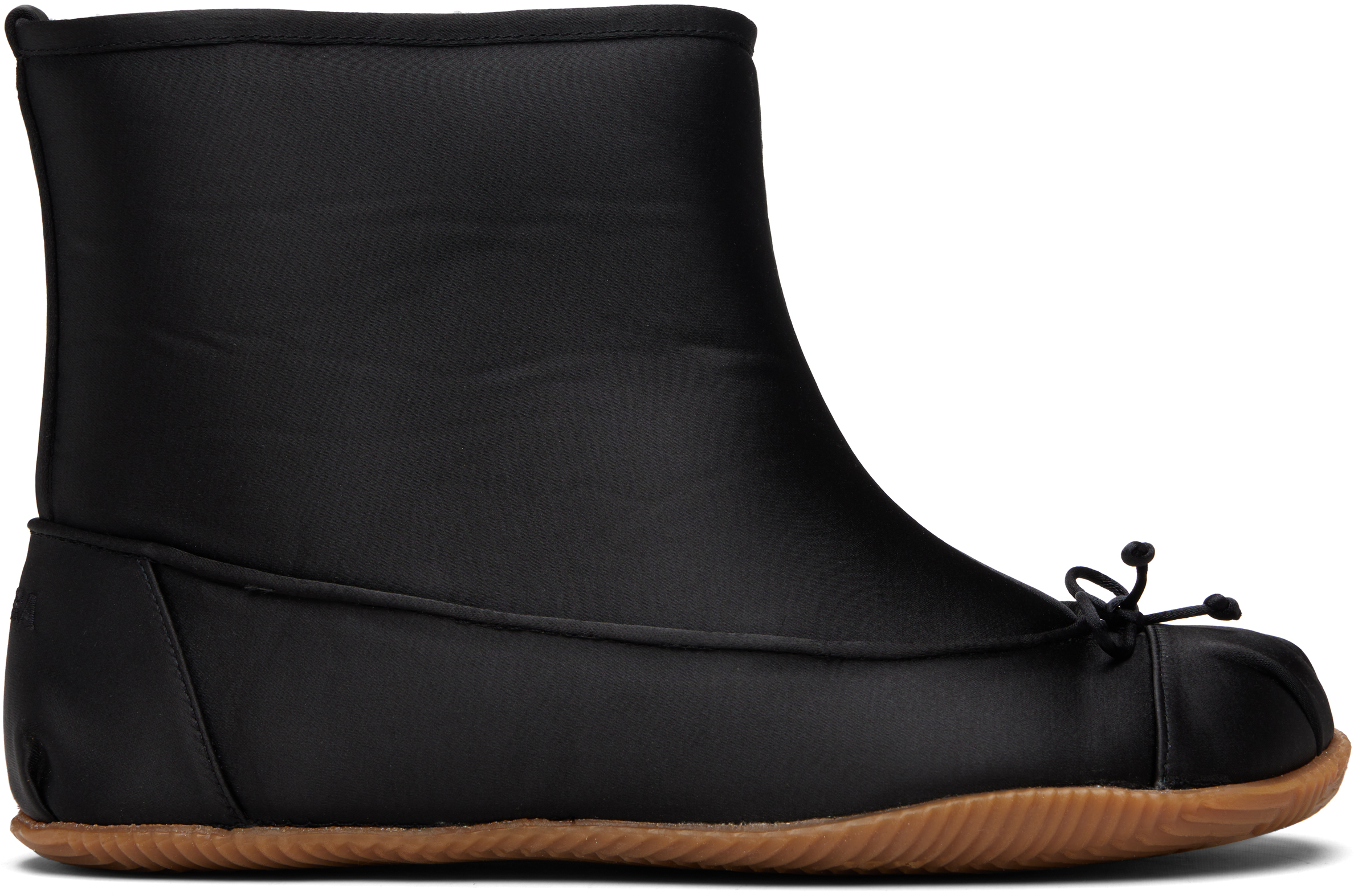 ABRA Black Satin Baby Boots