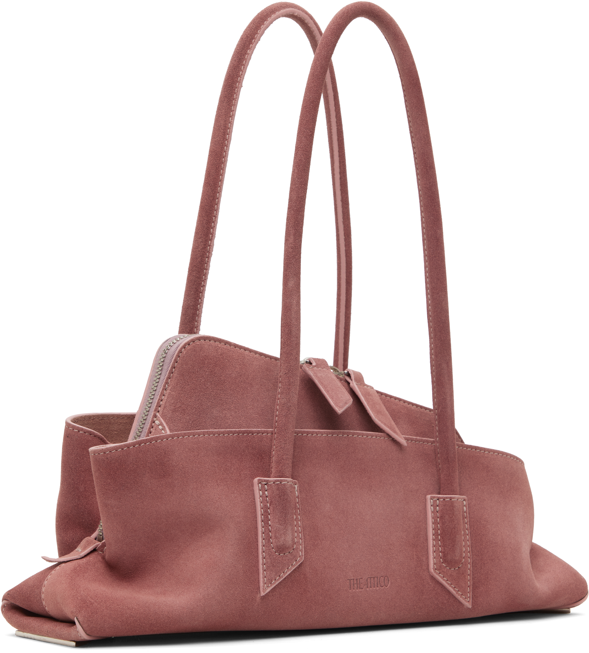 Attico Pink 'la Passeggiata' Small Top Handle Bag