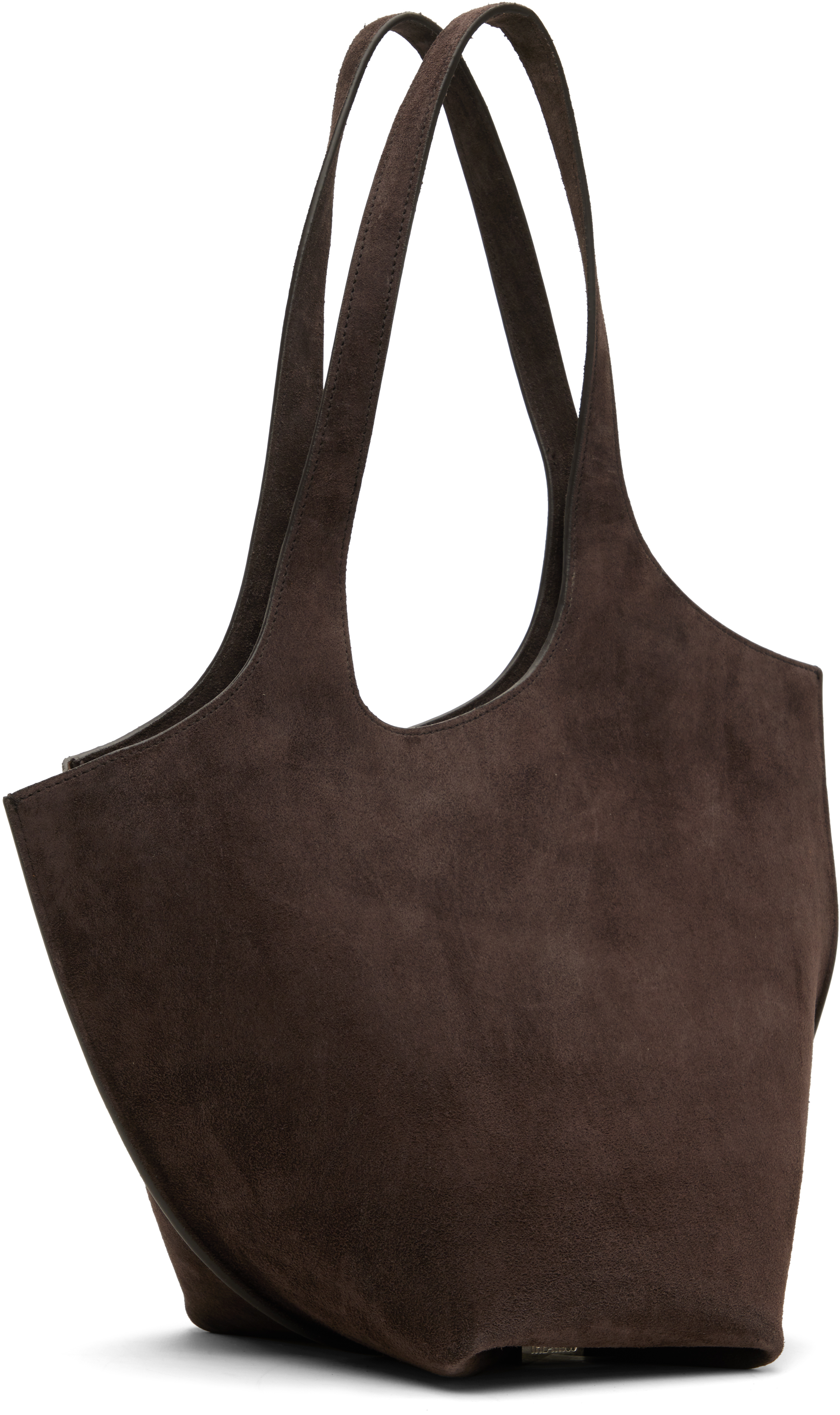 Attico Brown La Scoop Shoulder Bag