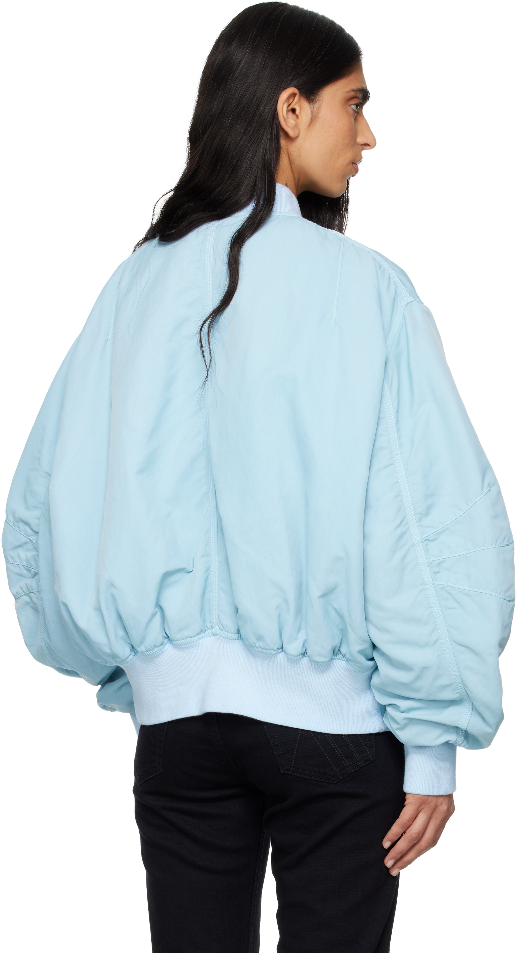 Attico Blue Anja Bomber Jacket